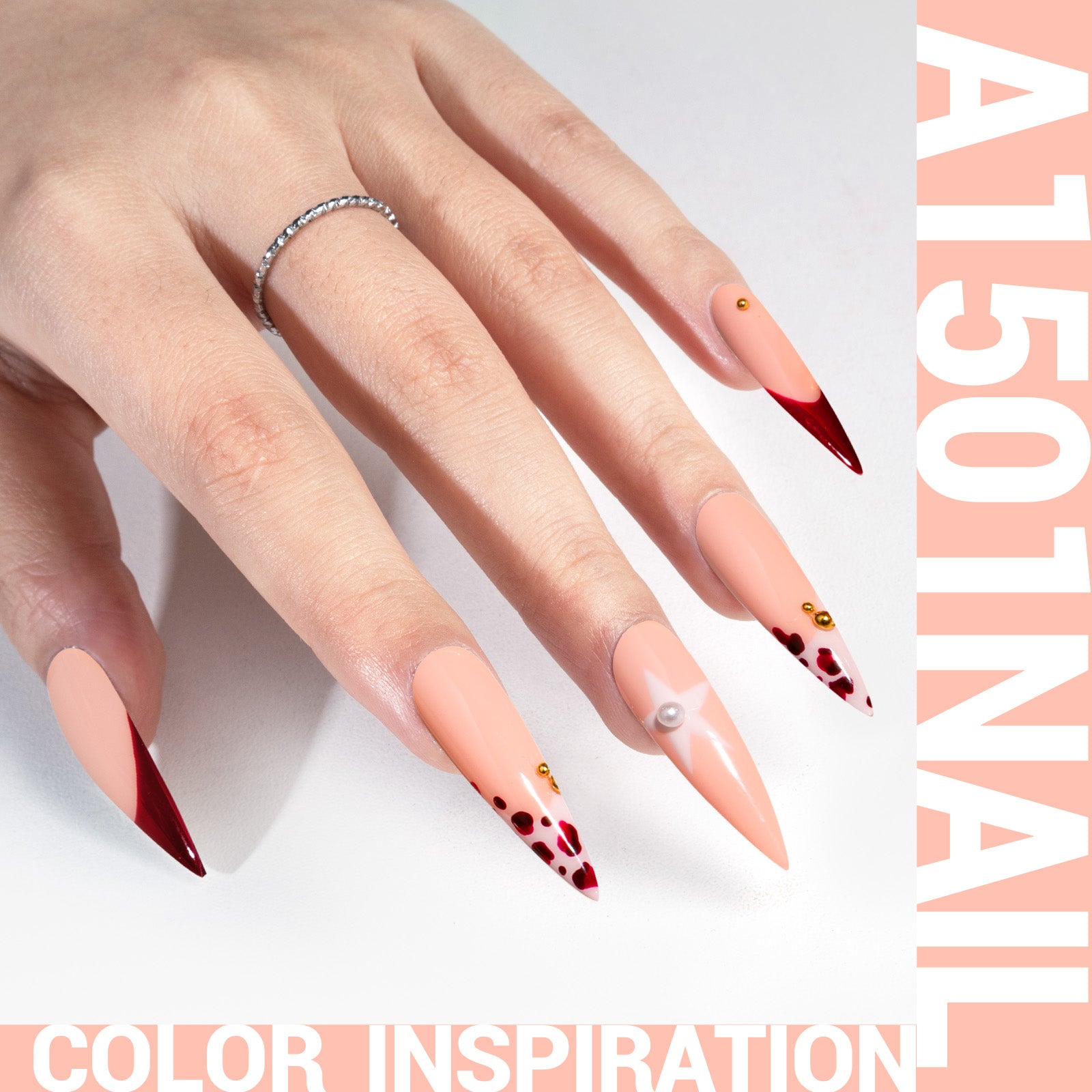 A1501 Orange Pink - TPO-Free Thick Gel Nail Polish(15ml) - 图片2