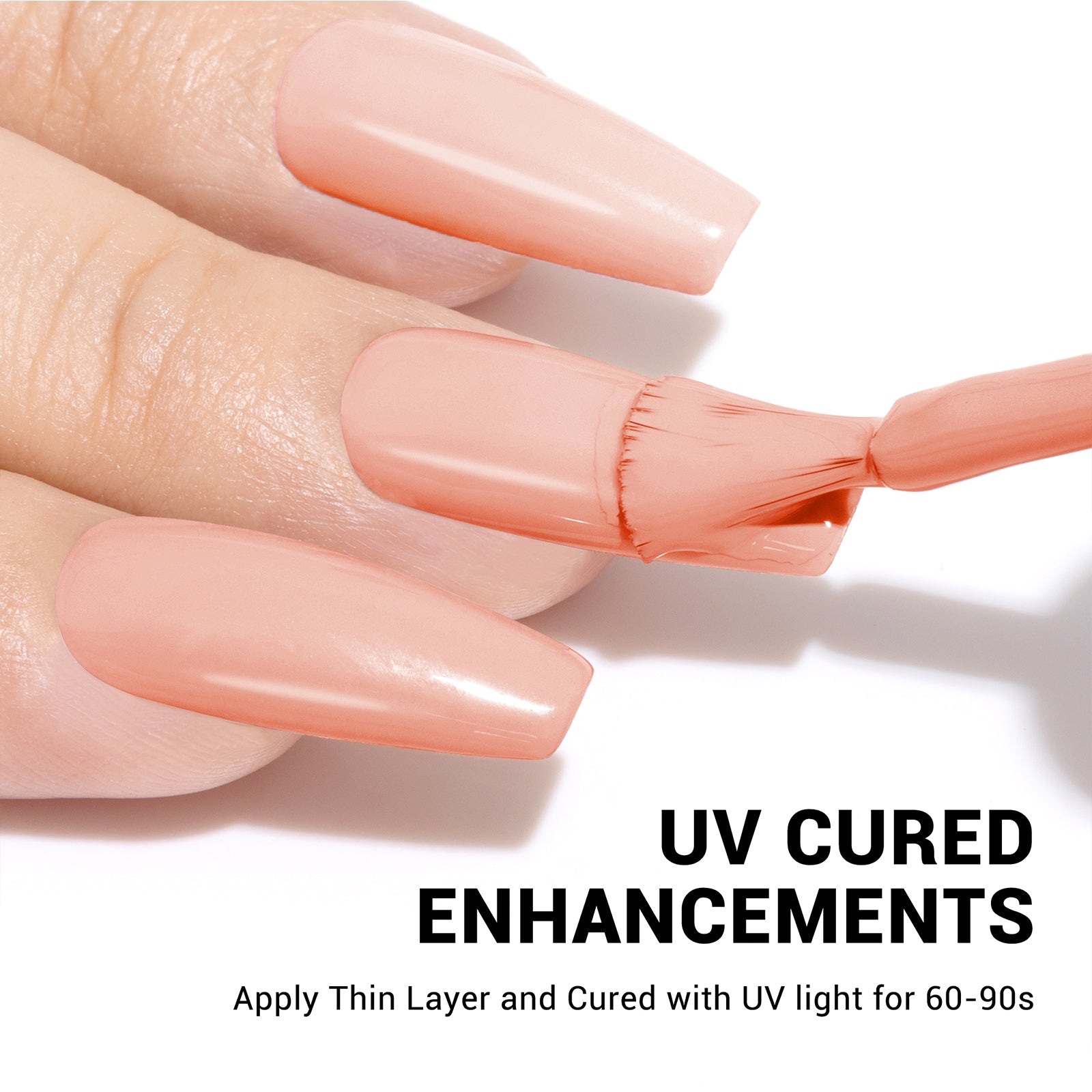 A1501 Orange Pink - TPO-Free Thick Gel Nail Polish(15ml) - 图片5