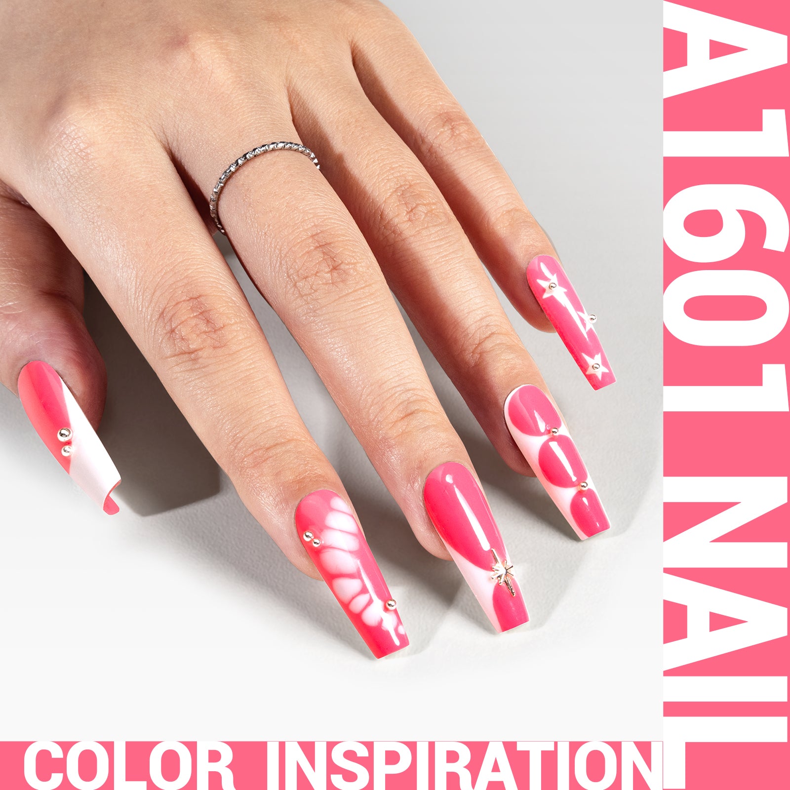 A1601 Neon Pink - TPO-Free Thick Gel Nail Polish(15ml) - 图片2