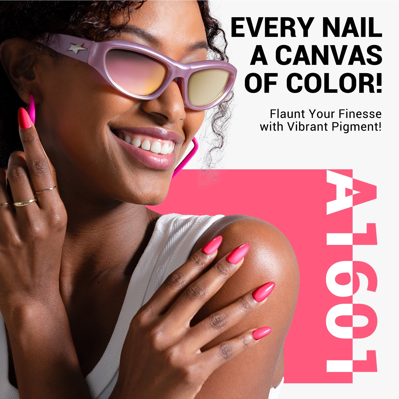 A1601 Neon Pink - TPO-Free Thick Gel Nail Polish(15ml) - 图片4