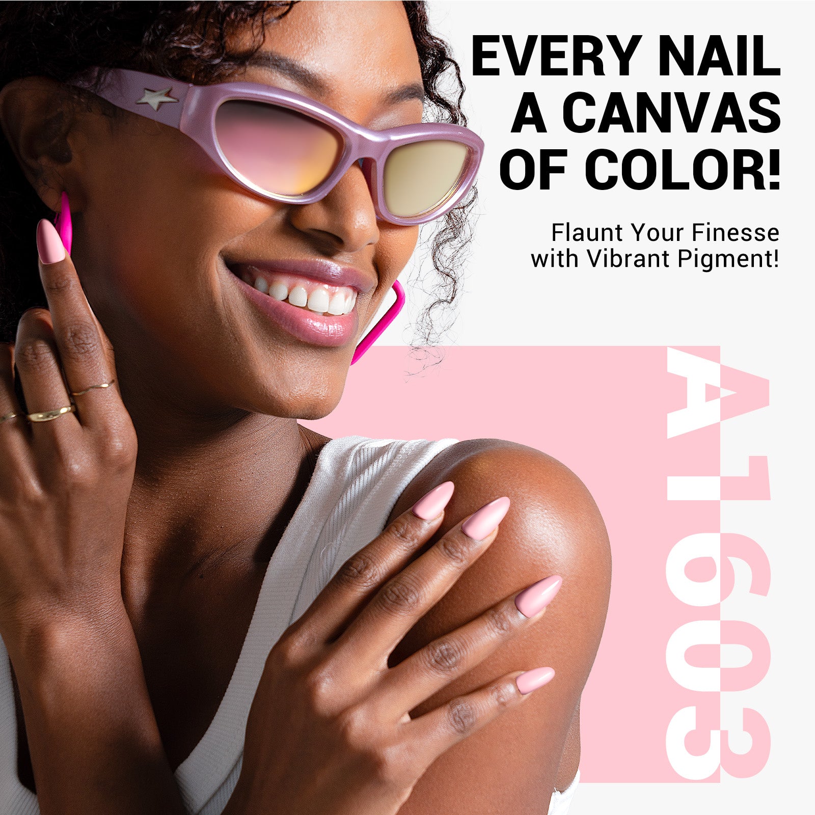 A1603 Milky Pink - TPO-Free Thick Gel Nail Polish(15ml) - 图片4