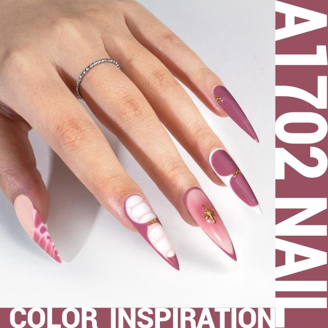 A1702 Gray Purple - TPO-Free Thick Gel Nail Polish(15ml)