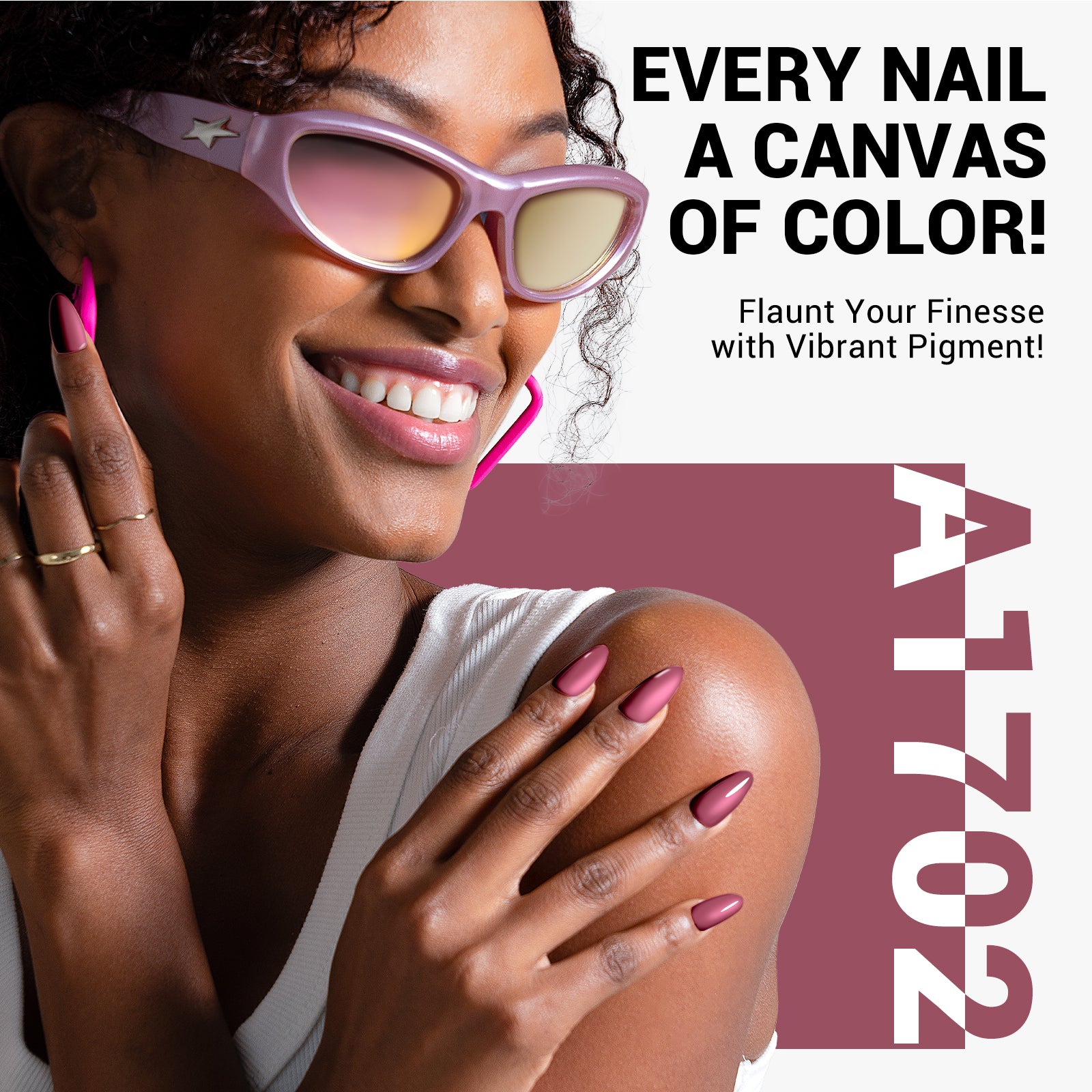 A1702 Gray Purple - TPO-Free Thick Gel Nail Polish(15ml) - 图片4