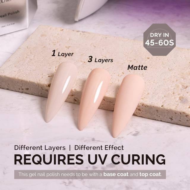 A2401 Nude Pink - TPO-Free Faster UV Curing Gel Nail Polish(15ml)