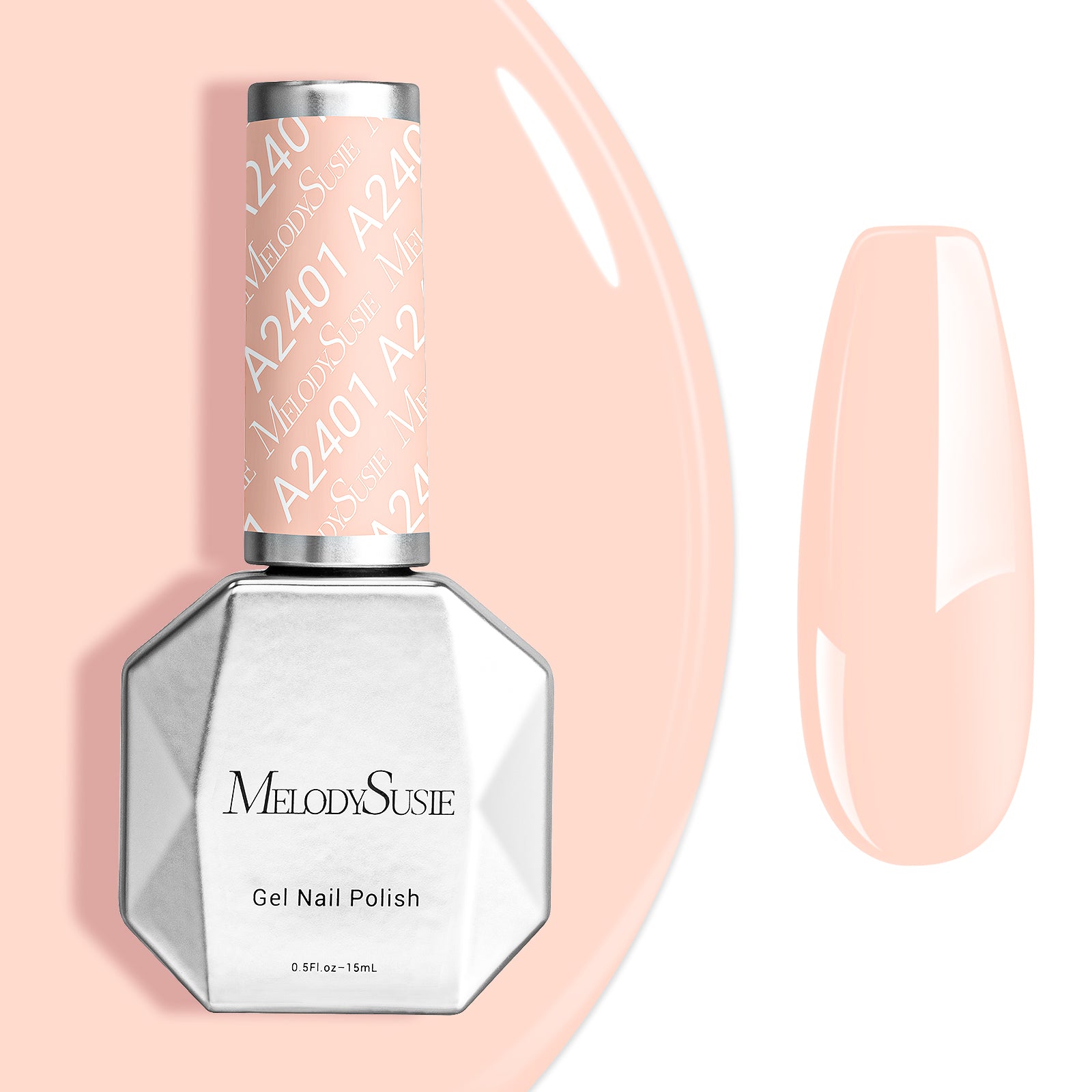 A2401 Nude Pink - TPO-Free Faster UV Curing Gel Nail Polish(15ml)