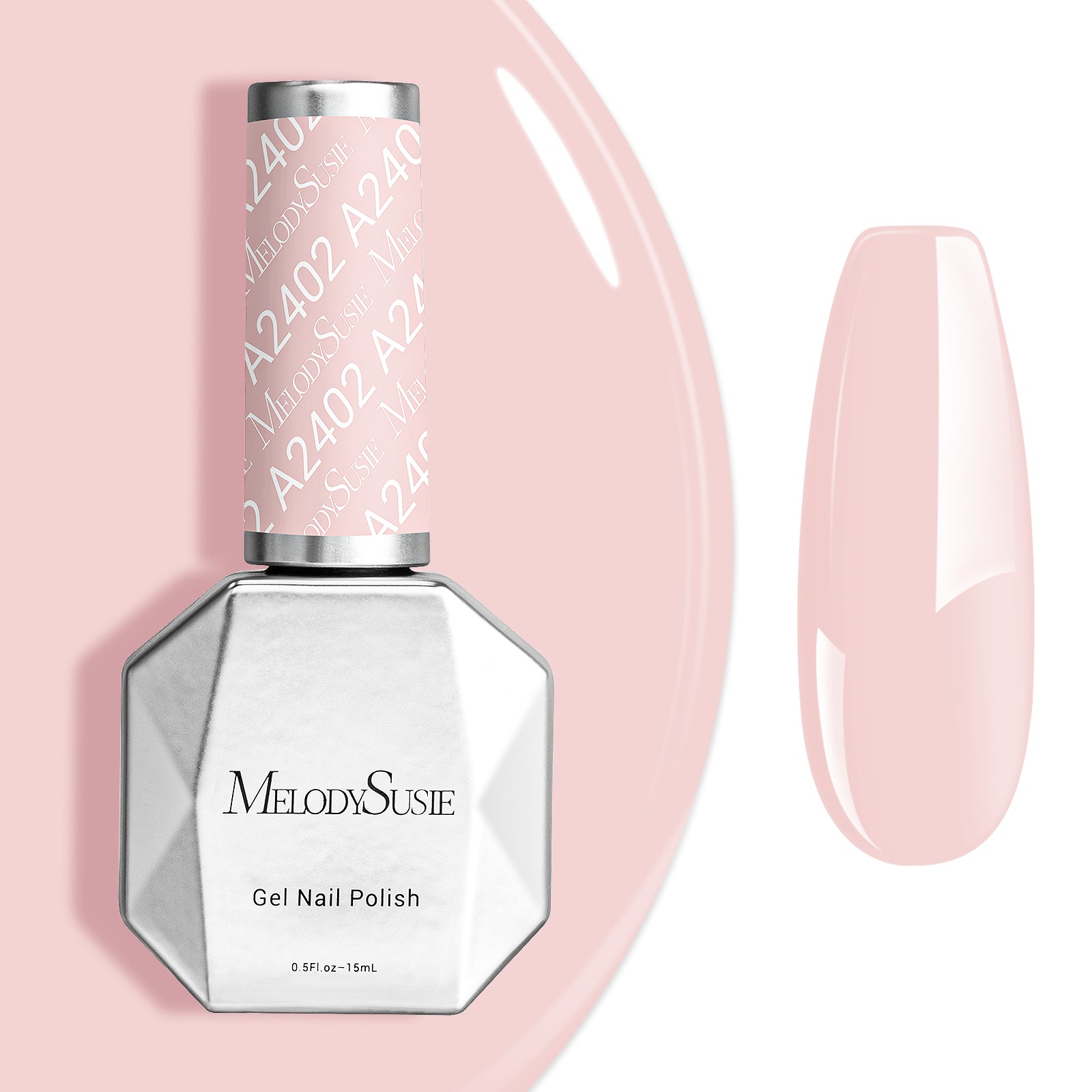 A2402 Milky Pink - TPO-Free Faster UV Curing Gel Nail Polish(15ml)