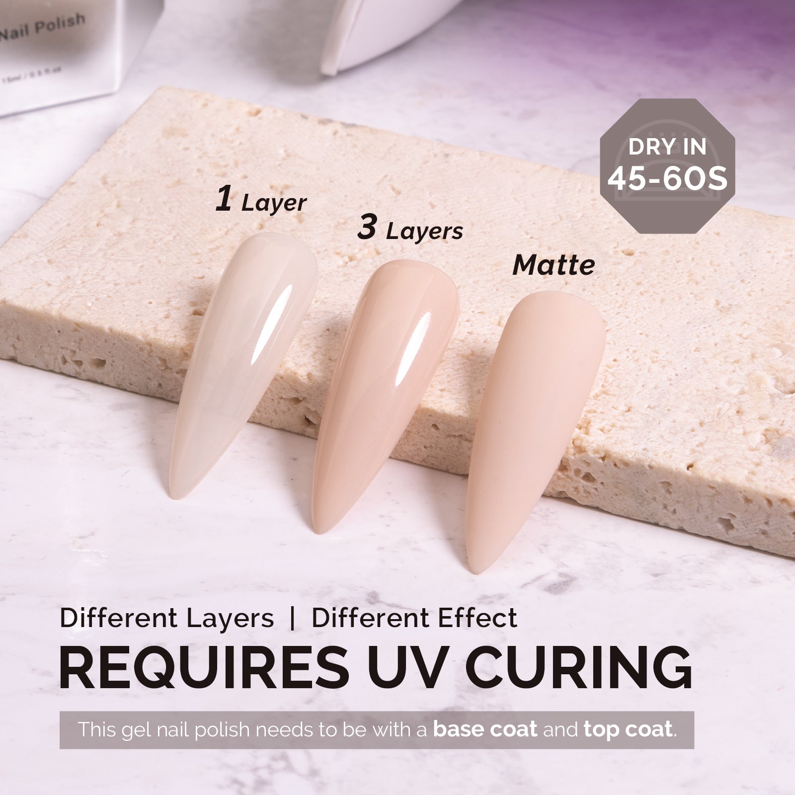 A2403 Pale Petal - TPO-Free Faster UV Curing Gel Nail Polish(15ml) - 图片3