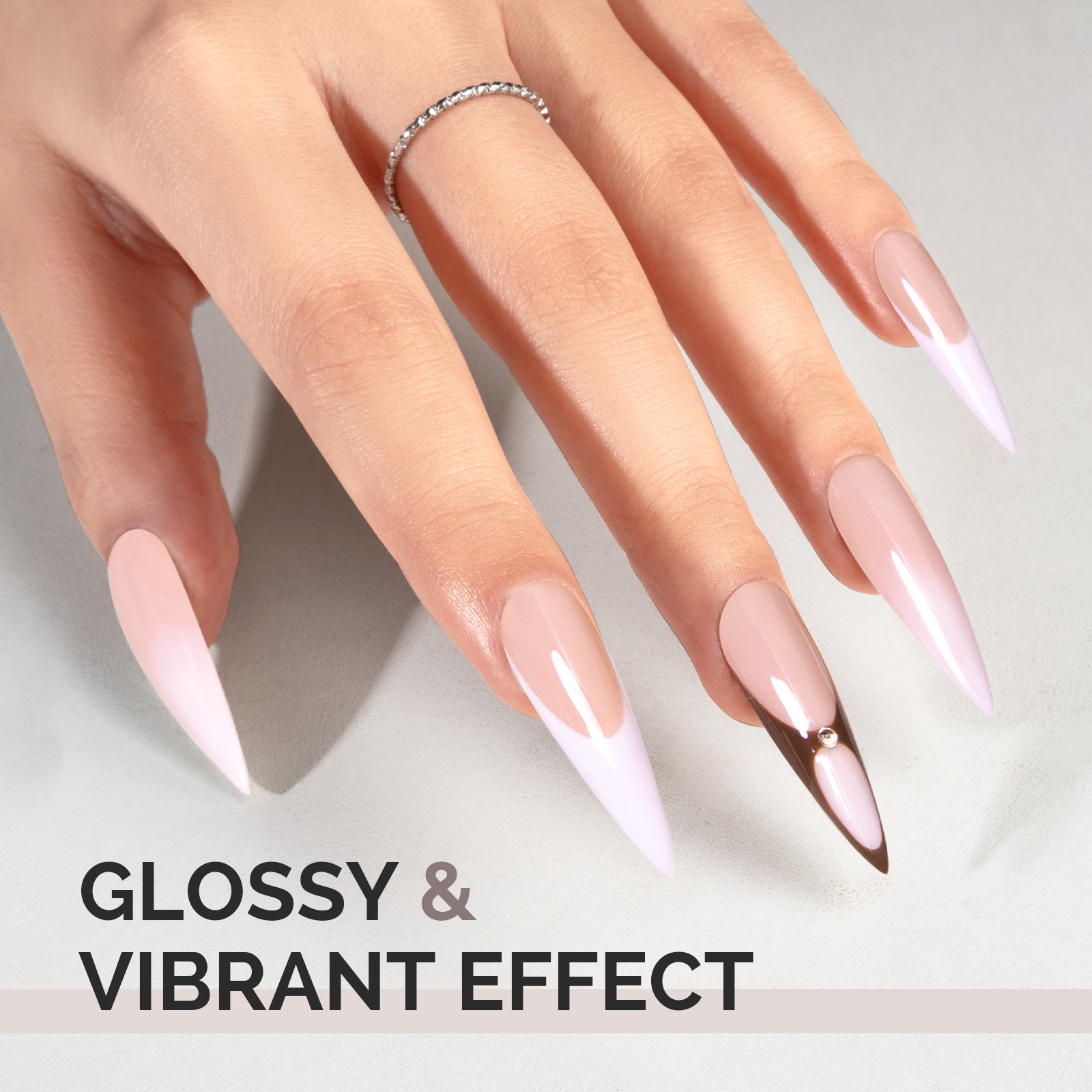 A2403 Pale Petal - TPO-Free Faster UV Curing Gel Nail Polish(15ml) - 图片5