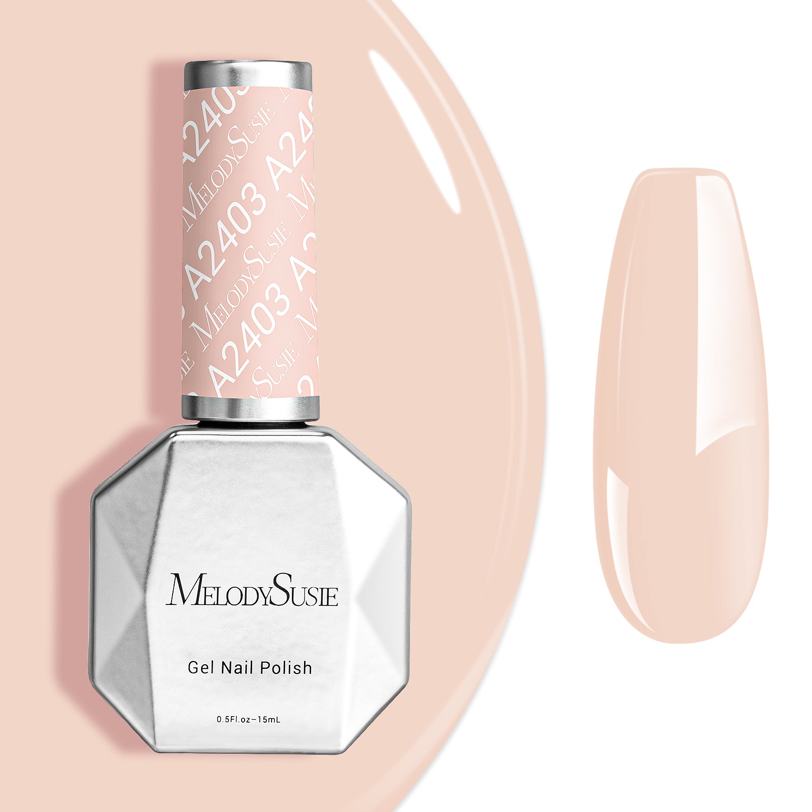 A2403 Pale Petal - TPO-Free Faster UV Curing Gel Nail Polish(15ml)