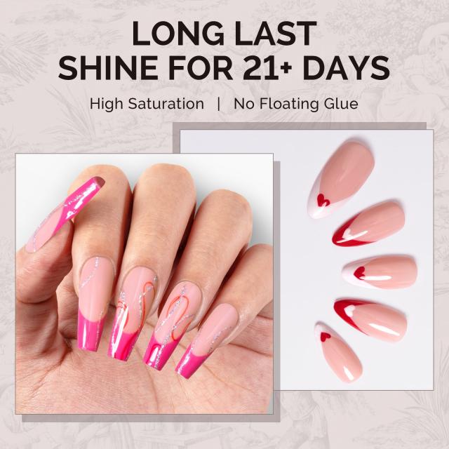 A2404 Pink Hibiscus - TPO-Free Faster UV Curing Gel Nail Polish(15ml)