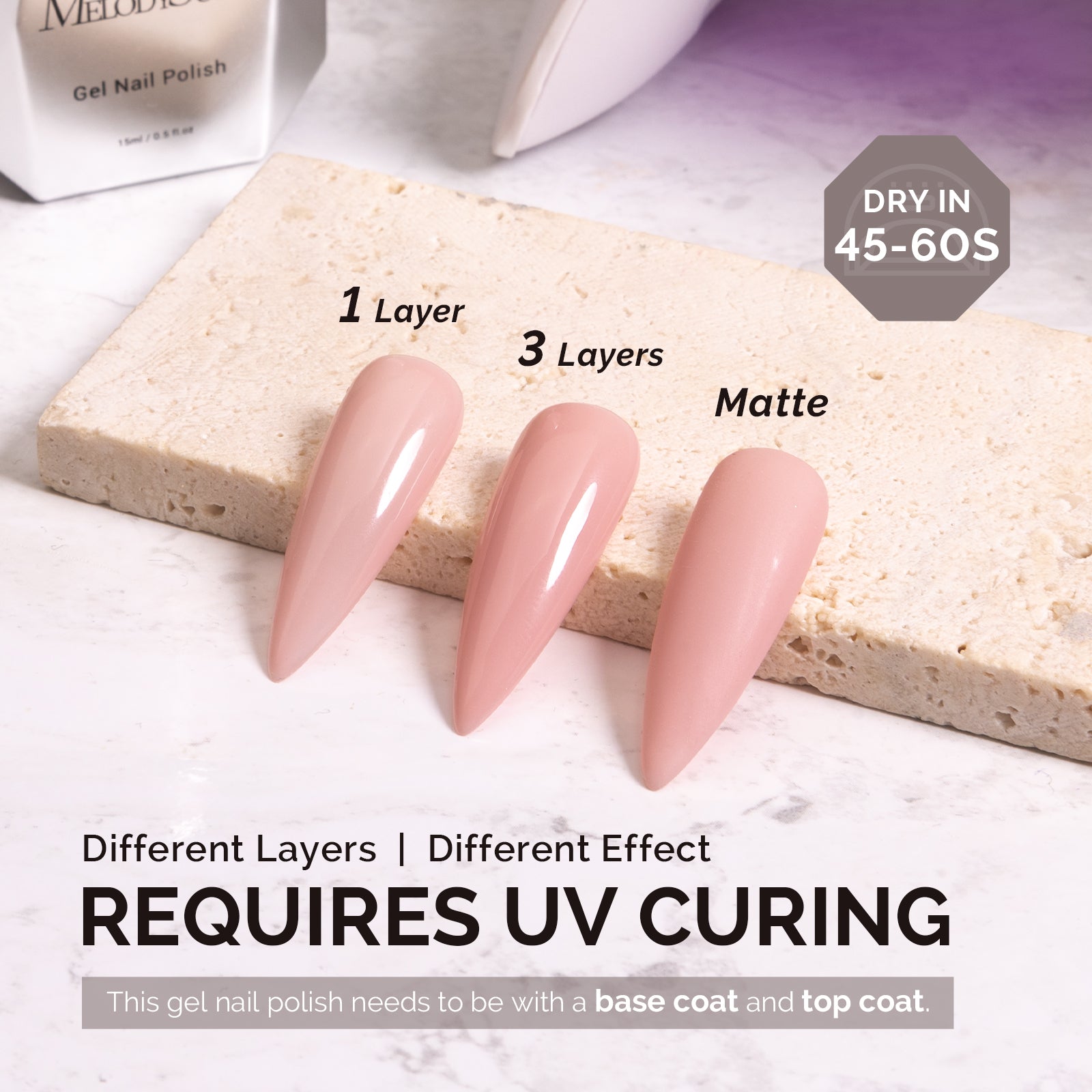 A2405 Hearts Delight - TPO-Free Faster UV Curing Gel Nail Polish(15ml) - 图片3