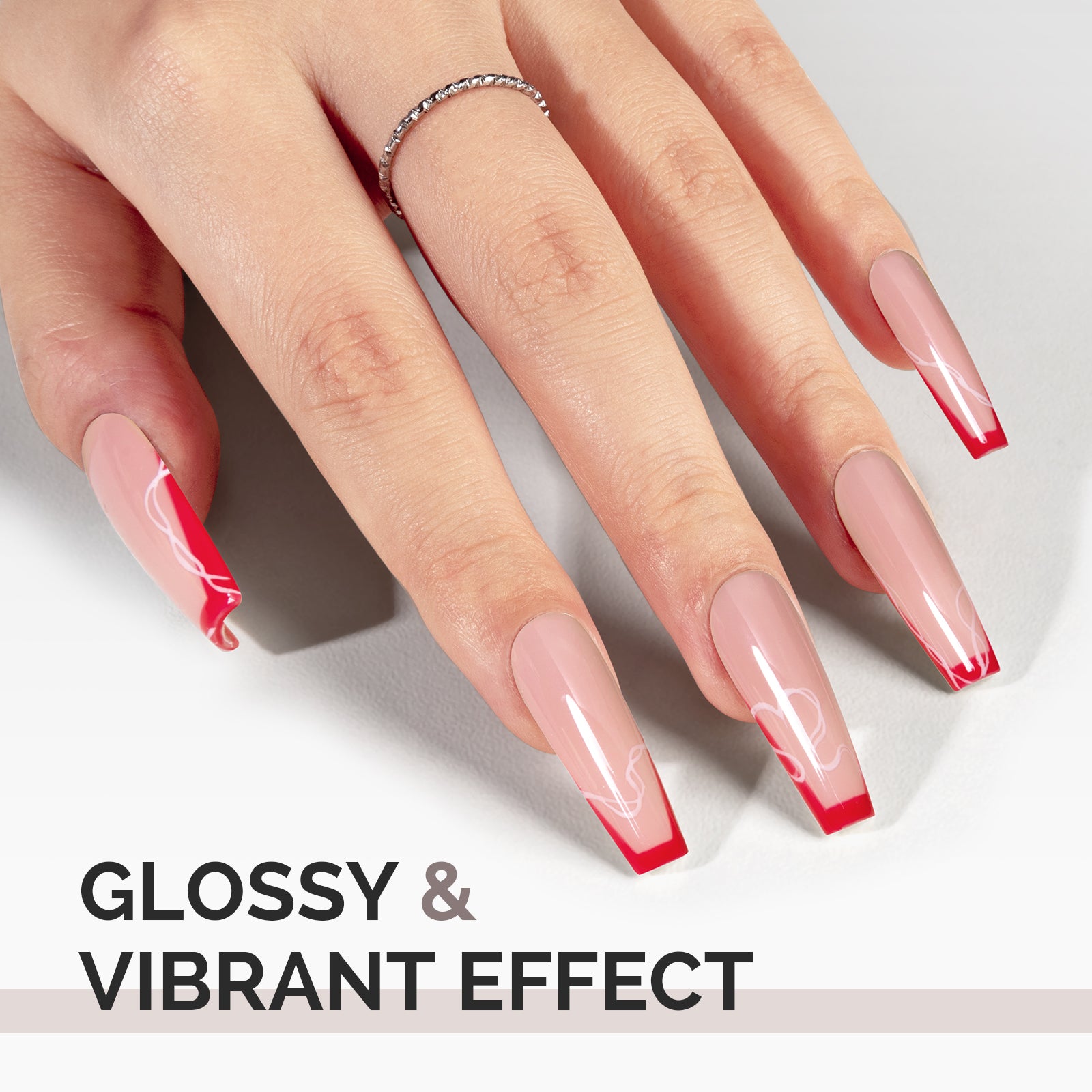 A2405 Hearts Delight - TPO-Free Faster UV Curing Gel Nail Polish(15ml) - 图片5