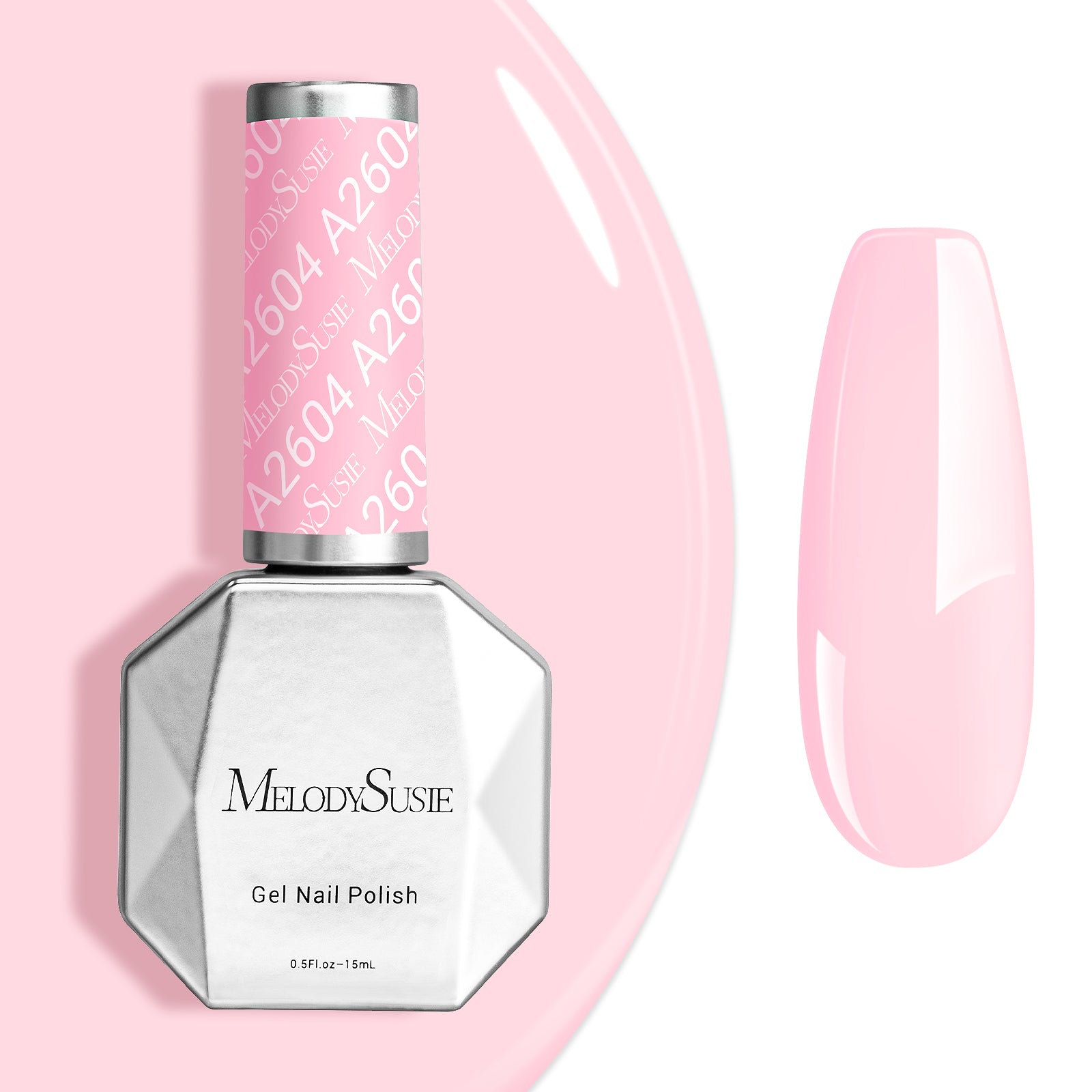 A2604 Bright Pink - TPO-Free Faster UV Curing Gel Nail Polish(15ml)