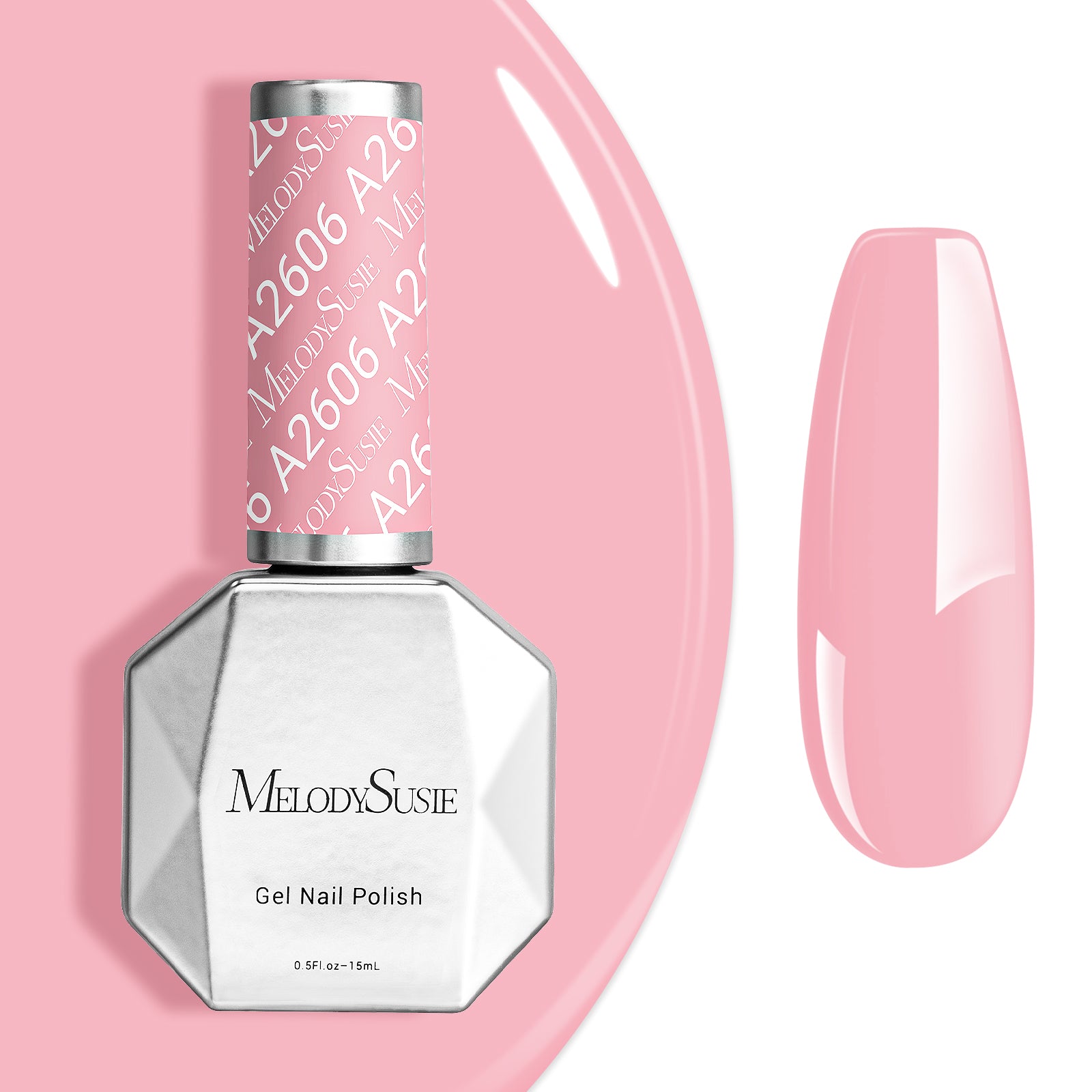 A2606 Misted Rose - TPO-Free Faster UV Curing Gel Nail Polish(15ml)