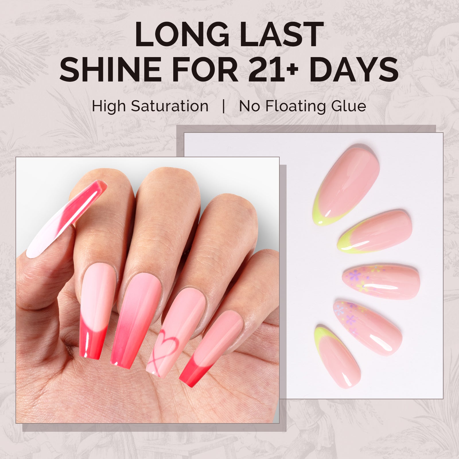 A2607 Baby Pink - TPO-Free Faster UV Curing Gel Nail Polish(15ml) - 图片4