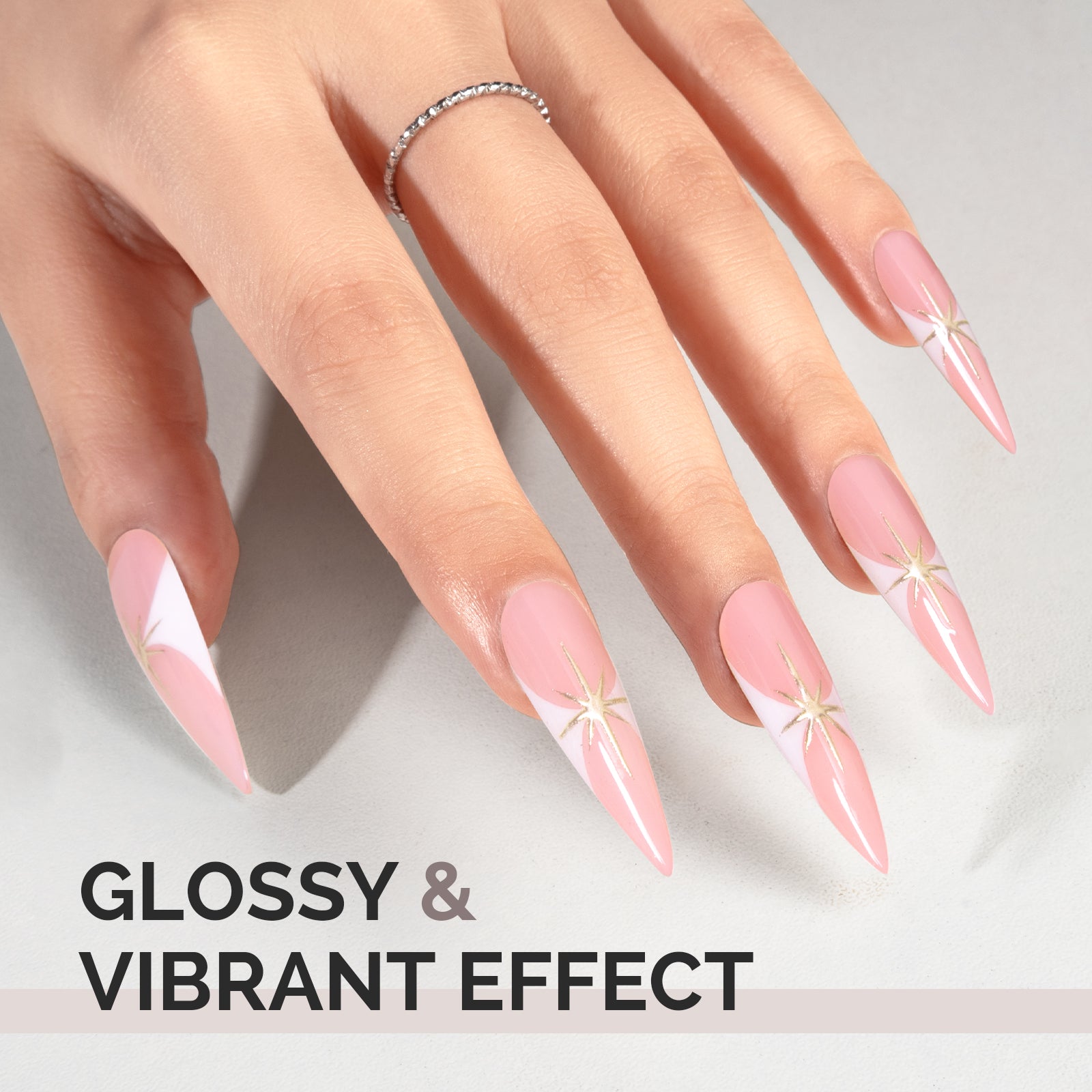 A2607 Baby Pink - TPO-Free Faster UV Curing Gel Nail Polish(15ml) - 图片5