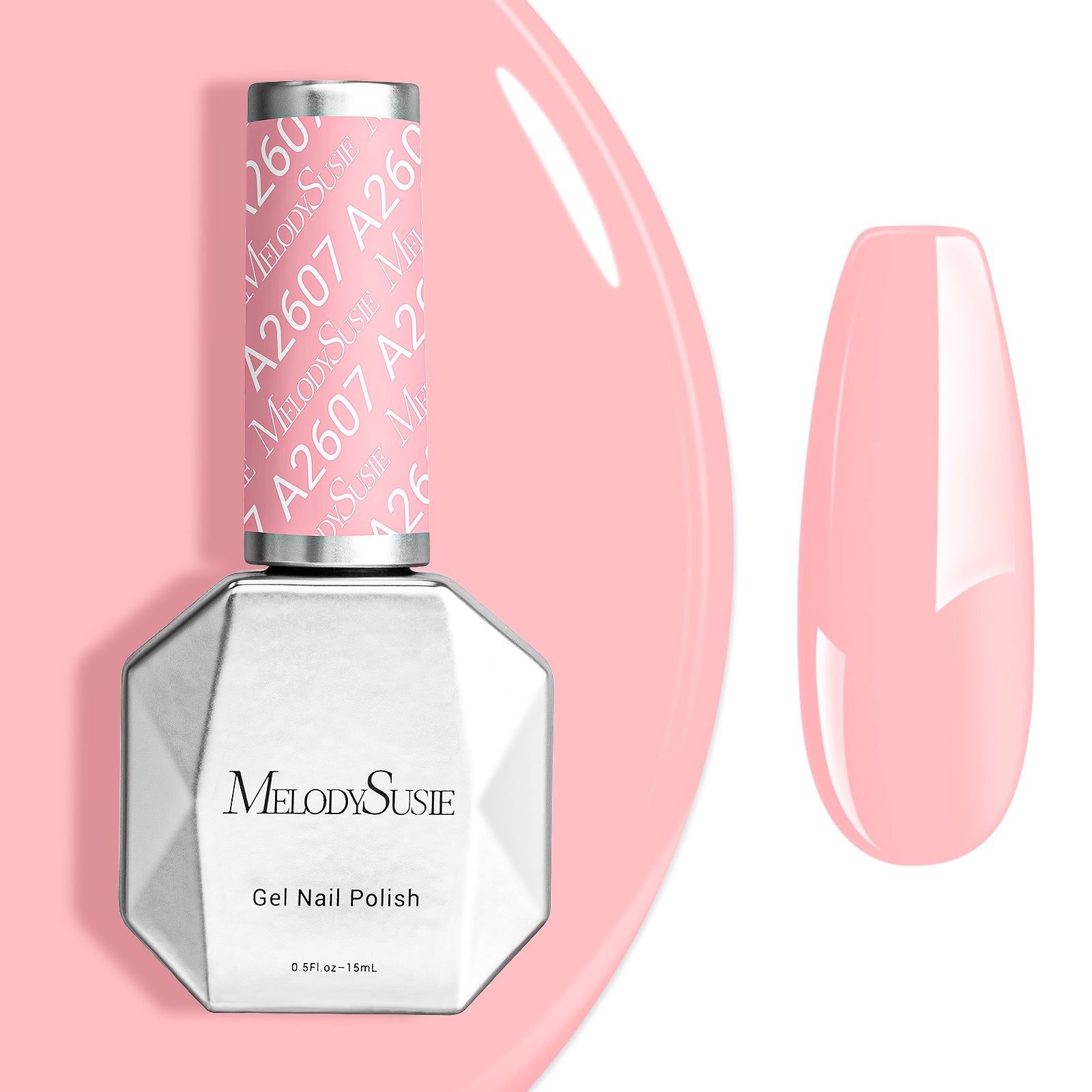 A2607 Baby Pink - TPO-Free Faster UV Curing Gel Nail Polish(15ml)