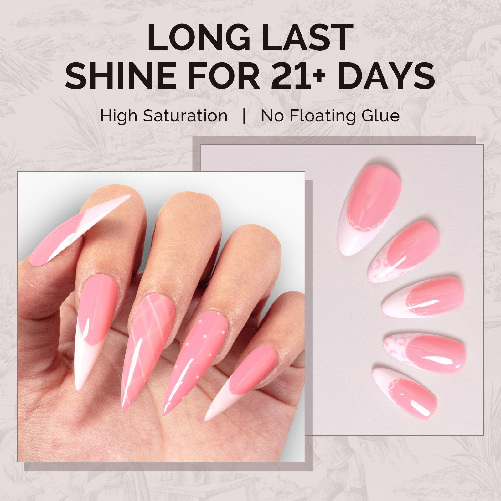 A2609 Light Baby Pink - TPO-Free Faster UV Curing Gel Nail Polish(15ml) - 图片4