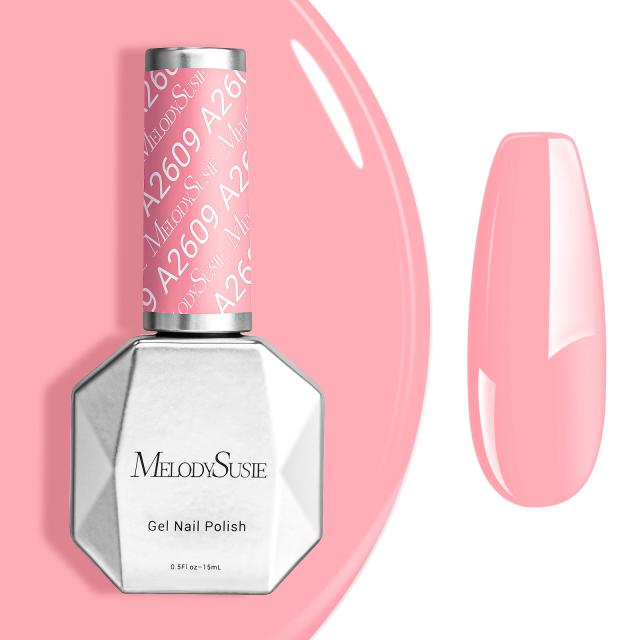A2609 Light Baby Pink - TPO-Free Faster UV Curing Gel Nail Polish(15ml)