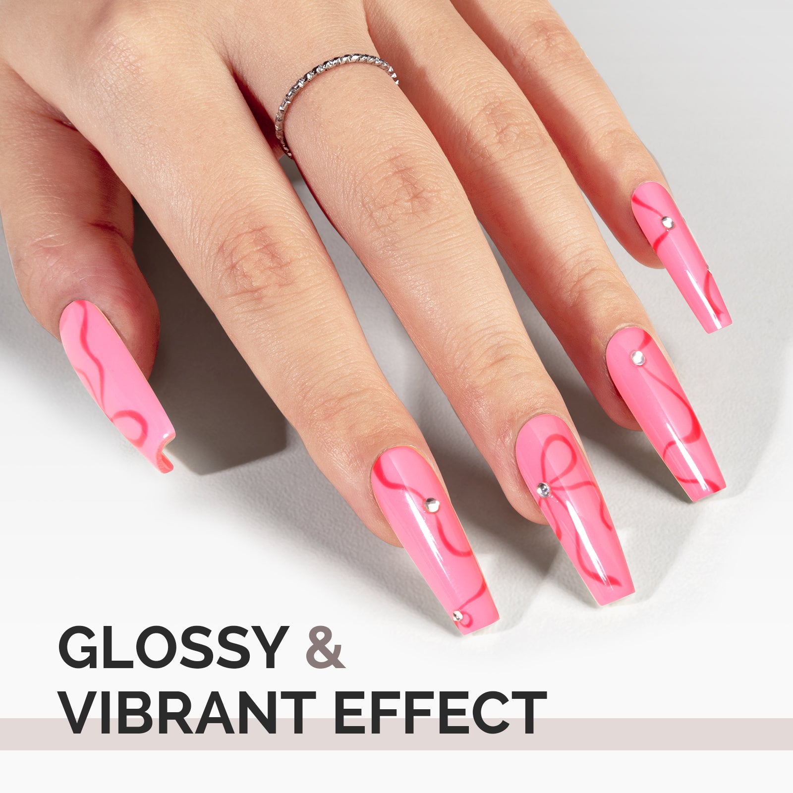 A2610 Deep Carnation - TPO-Free Faster UV Curing Gel Nail Polish(15ml) - 图片5