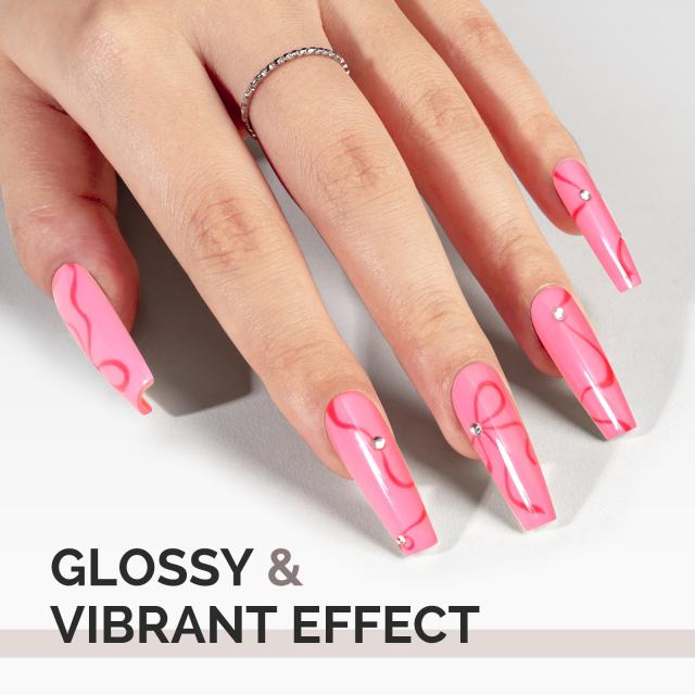 A2610 Deep Carnation - TPO-Free Faster UV Curing Gel Nail Polish(15ml)