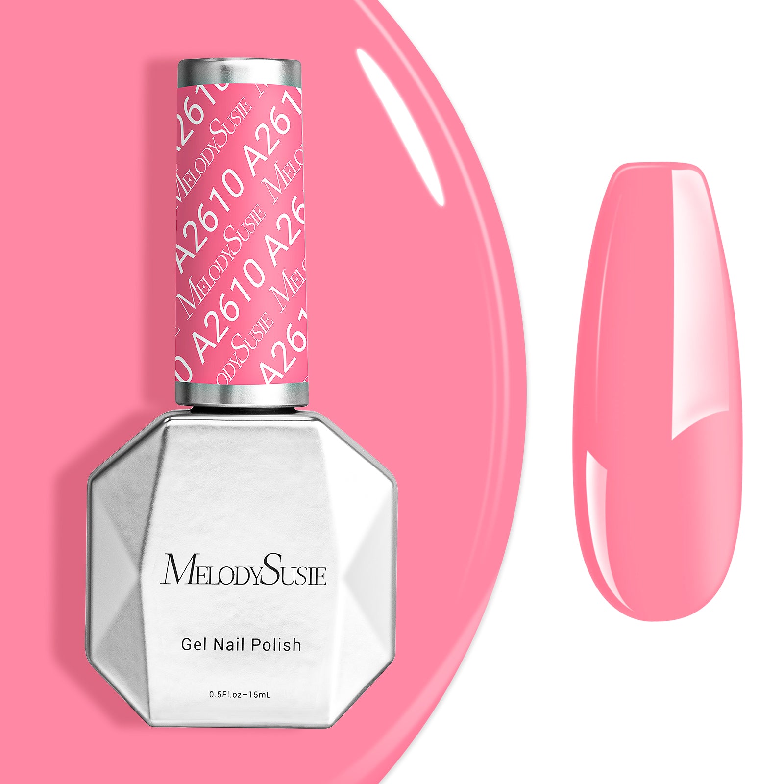 A2610 Deep Carnation - TPO-Free Faster UV Curing Gel Nail Polish(15ml)