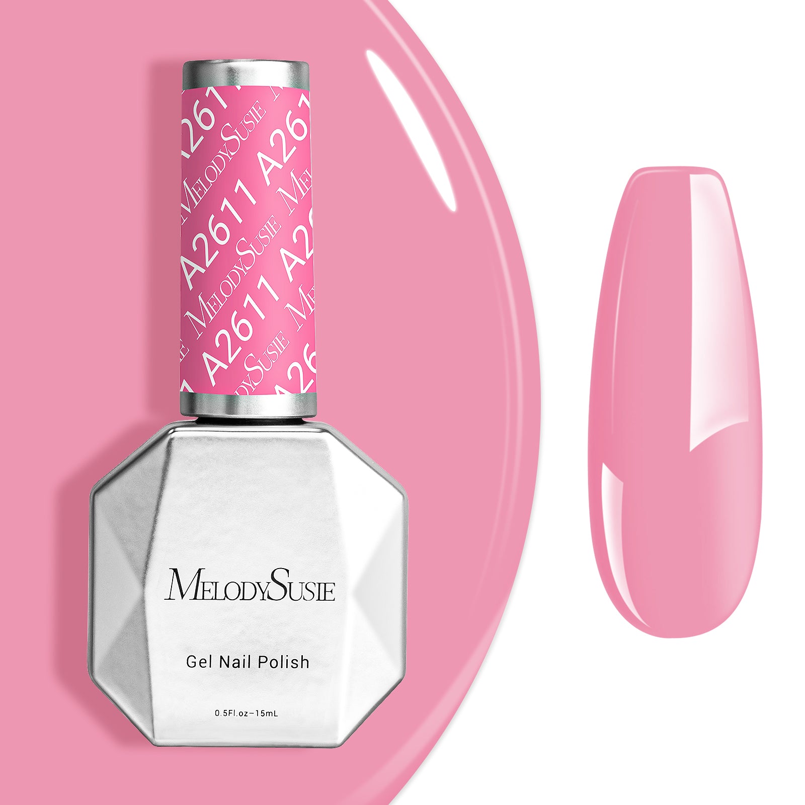 A2611 Tropical Rose - TPO-Free Faster UV Curing Gel Nail Polish(15ml)