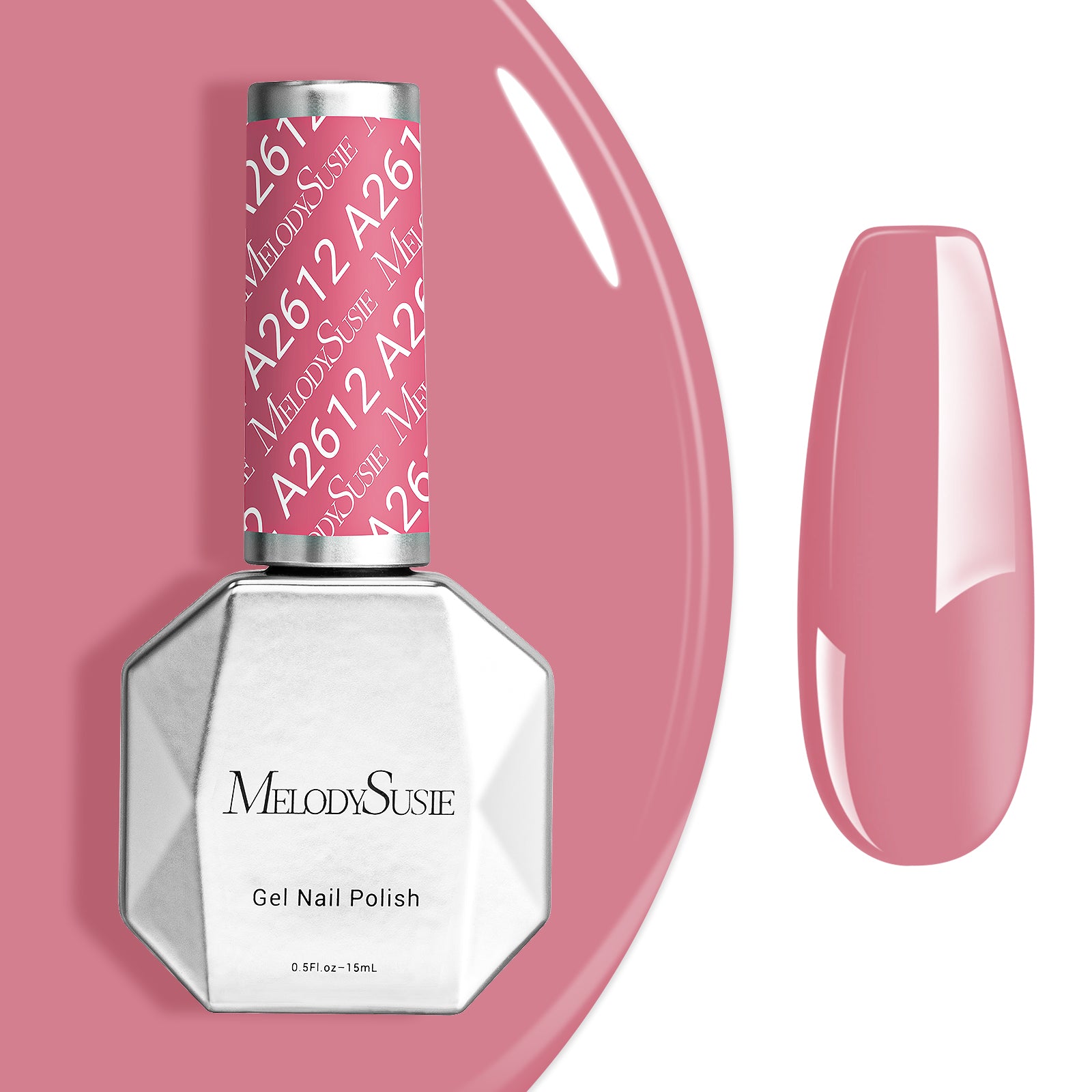 A2612 Jelly Pink - TPO-Free Faster UV Curing Gel Nail Polish(15ml)