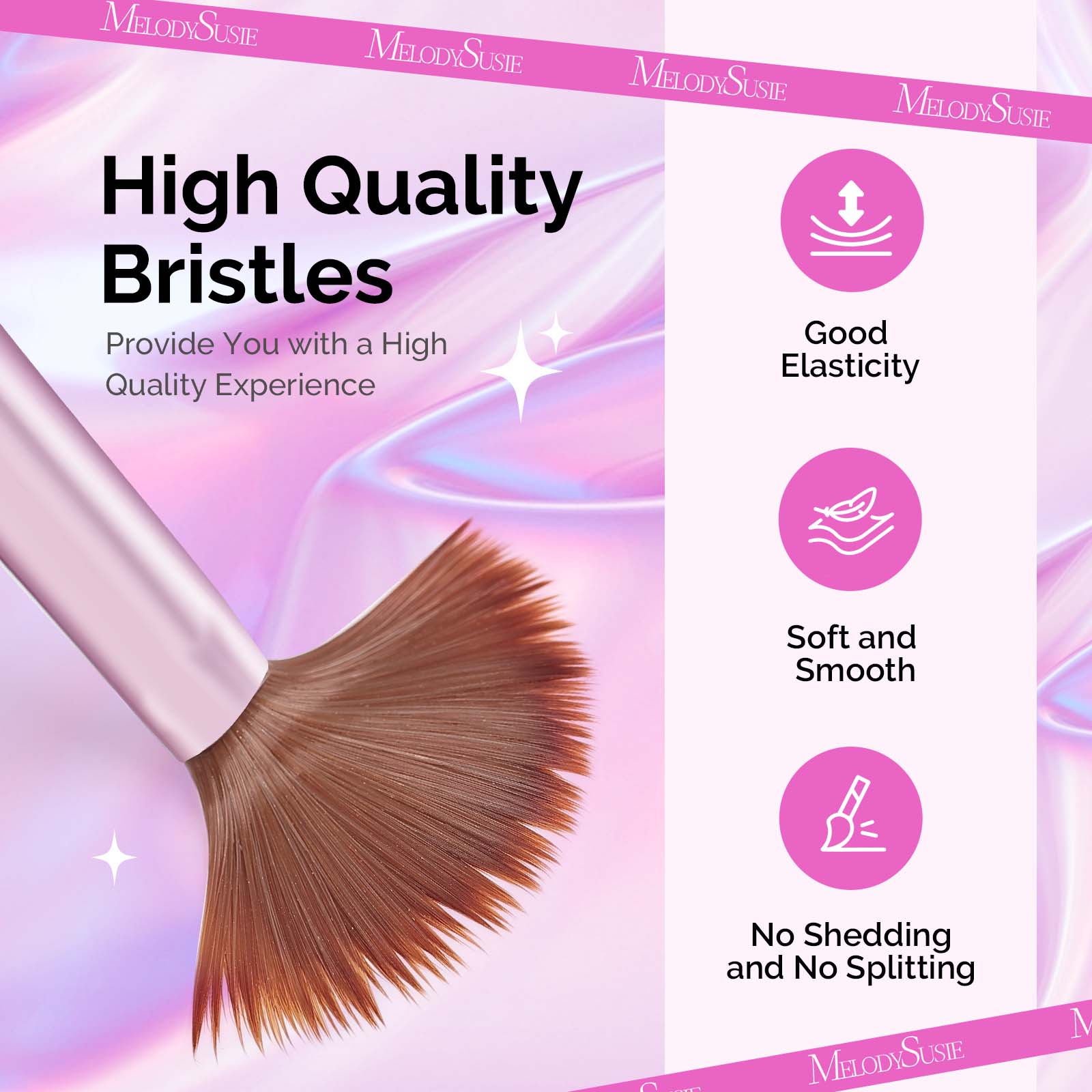 Acrylic Nail Brush Set (4Pcs) - Rose Gold - 图片2