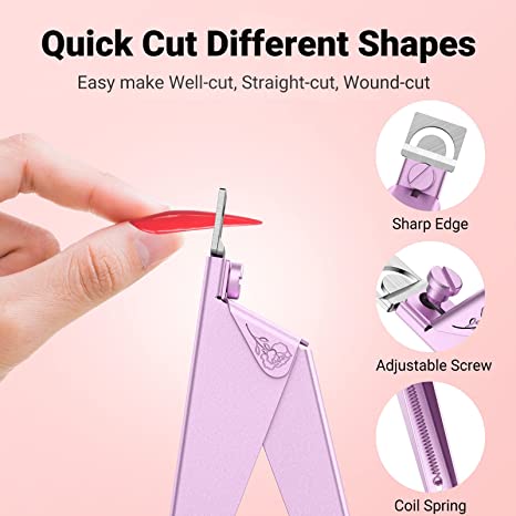 Acrylic Nail Clipper 4 in 1 Kit Pink - Image3