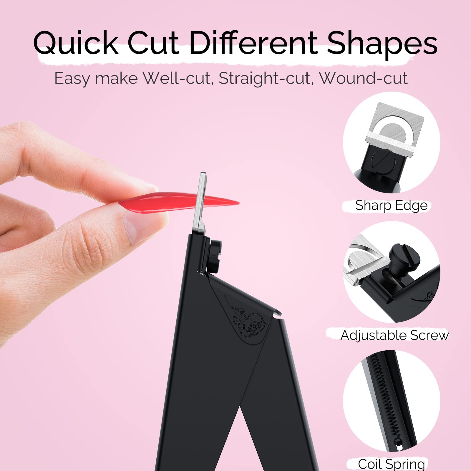 Acrylic Nail Clippers 4 in 1 Kit-Black - Image6