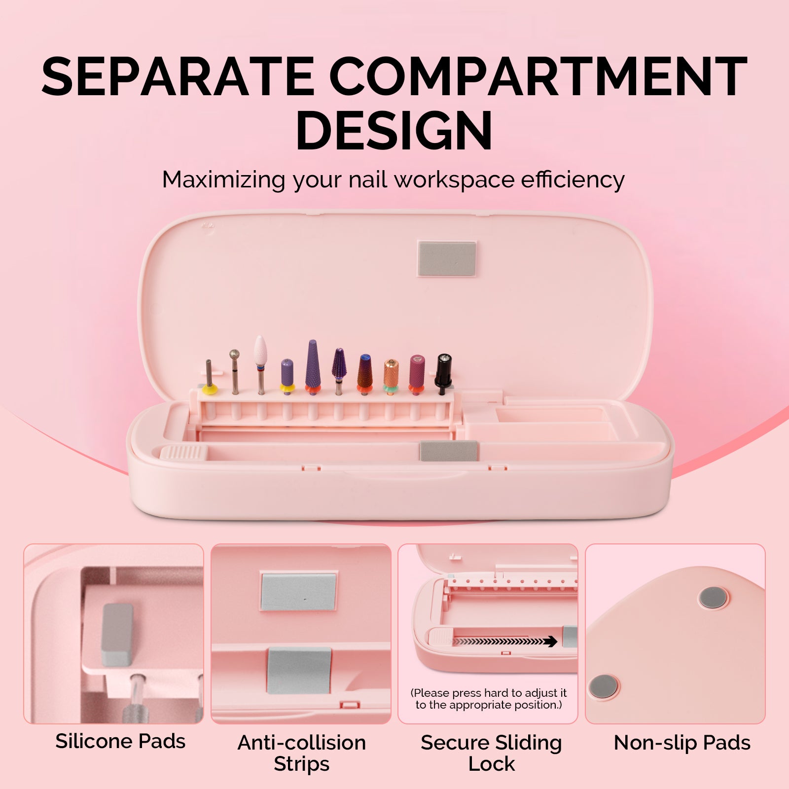 Acrylic Nail Tool Storage Box(ONLY BOX) - 图片3