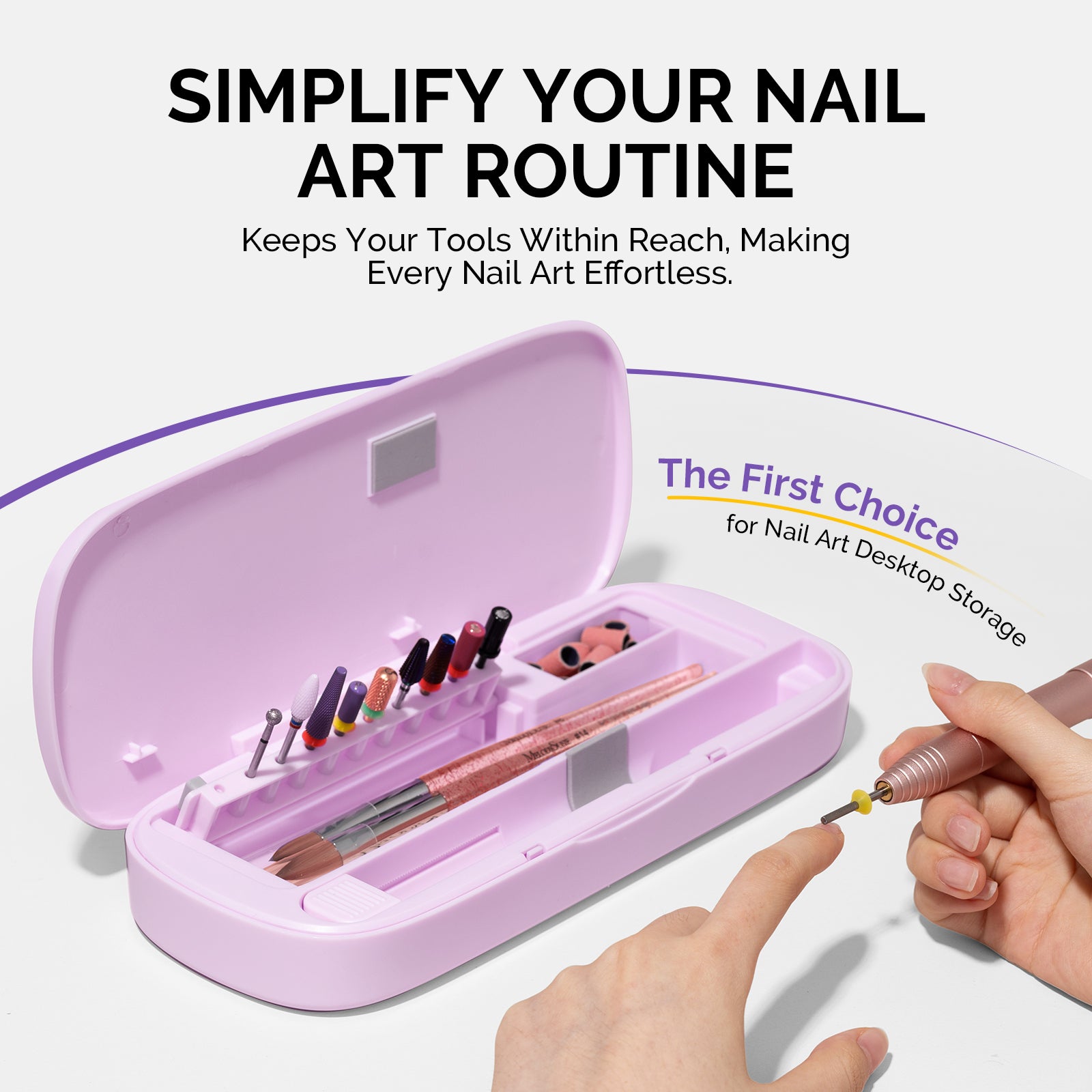 Acrylic Nail Tool Storage Box(ONLY BOX) - 图片5
