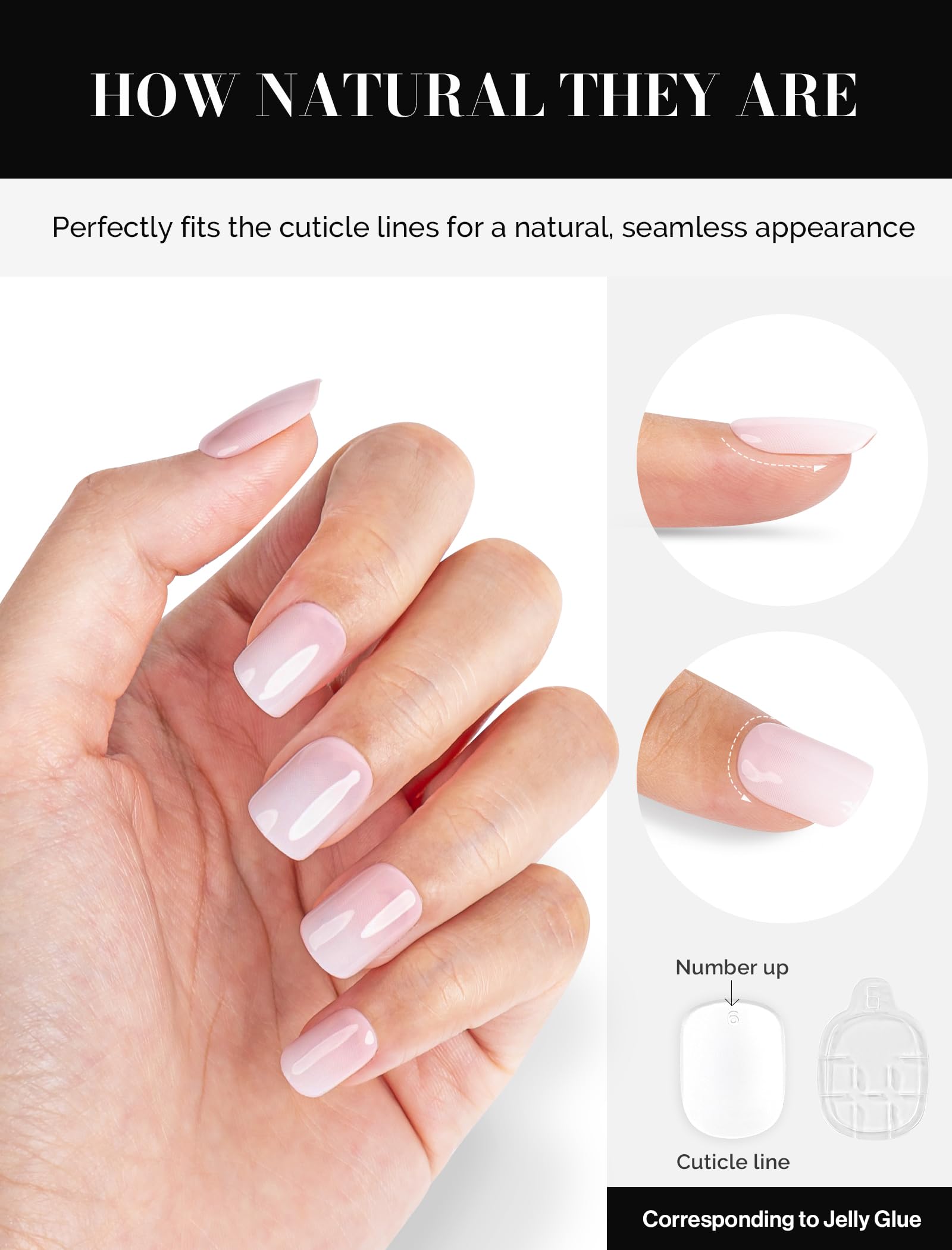 Acrylic Press On Nails - Short Square Pink Ombre (US ONLY) - 图片5