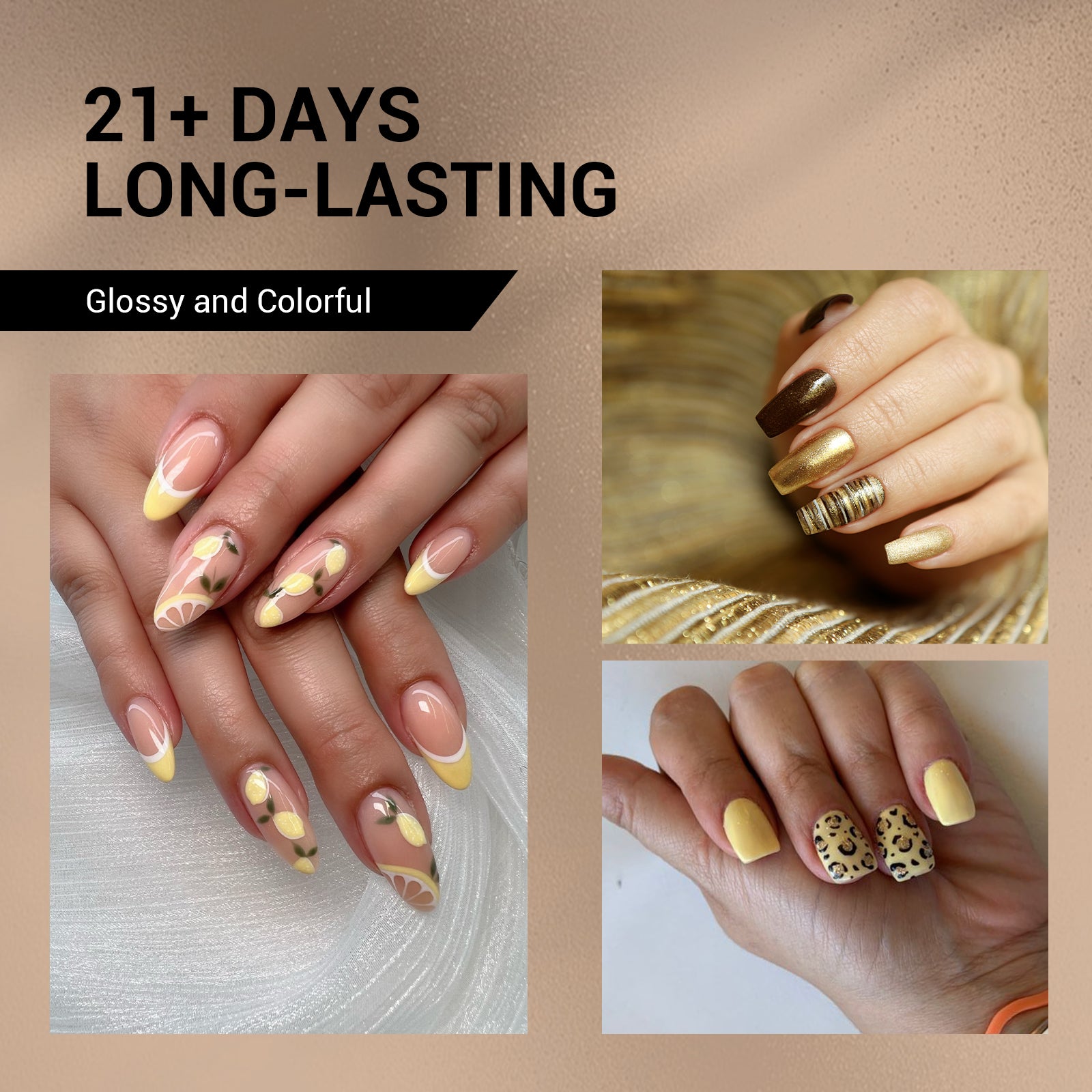 African Grassland 15ml TPO-Free Thick Gel Nail Polish - 4Pcs - 图片4