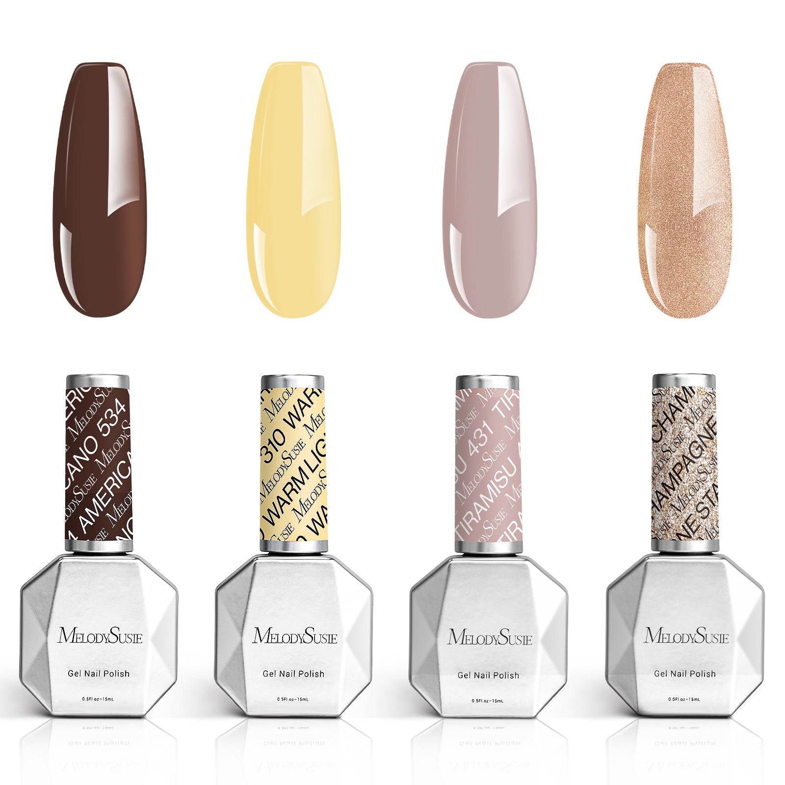 African Grassland 15ml TPO-Free Thick Gel Nail Polish - 4Pcs