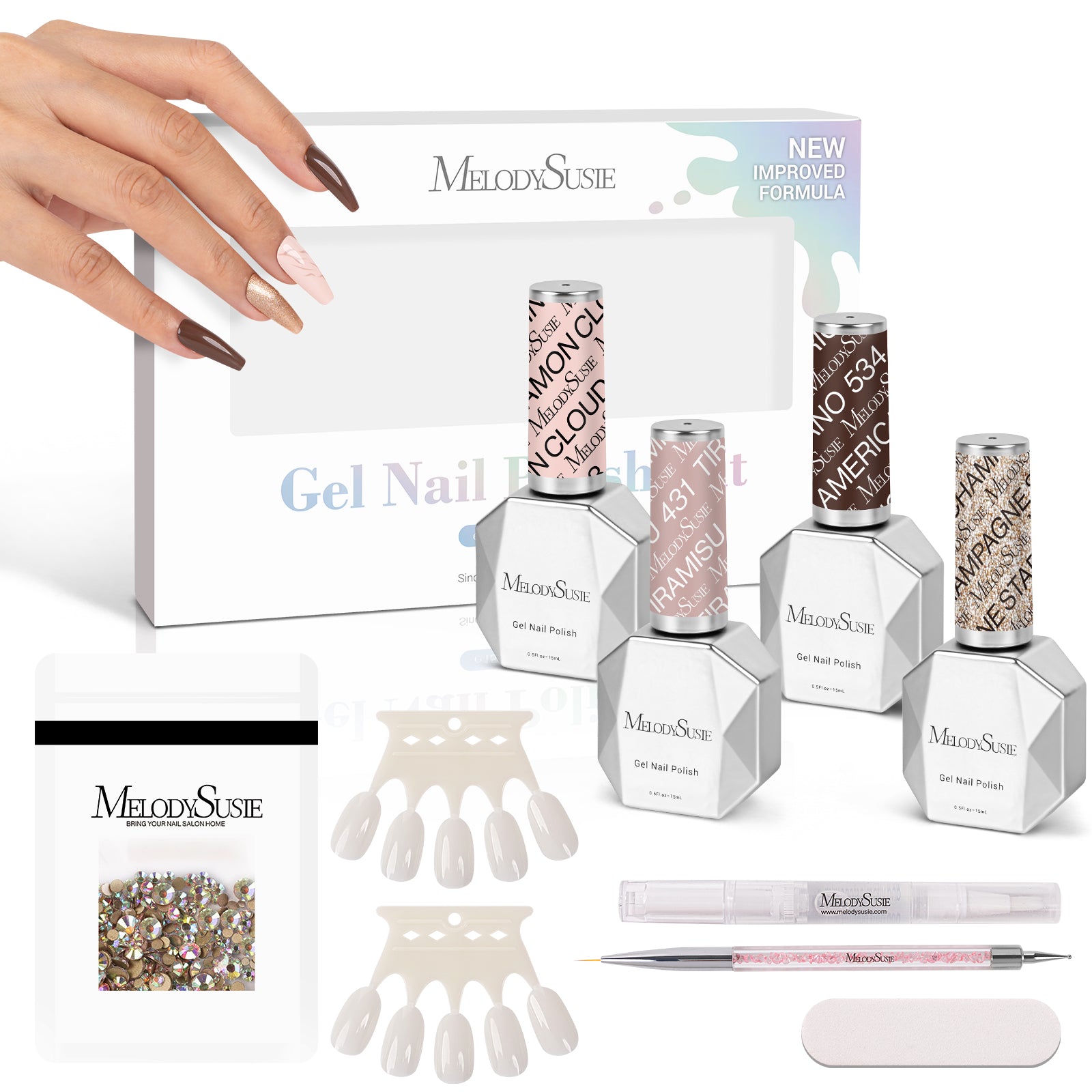 Afternoon Tea Break 15ml TPO-Free Thick Gel Nail Polish - 4Pcs