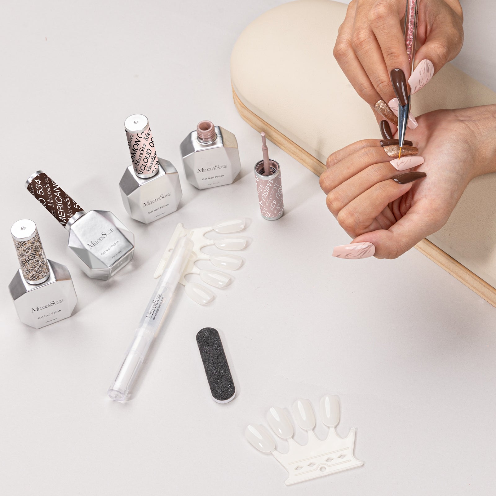 Afternoon Tea Break 15ml TPO-Free Thick Gel Nail Polish - 4Pcs - 图片3