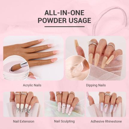 All-In-One Acrylic & Dip Powder - Pink Dahlia
