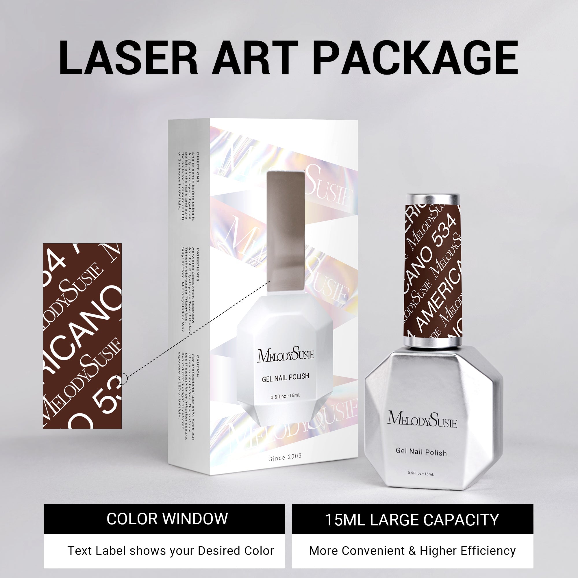 534 Americano - TPO-Free Thick Nail Gel Polish(15ml) - 图片6