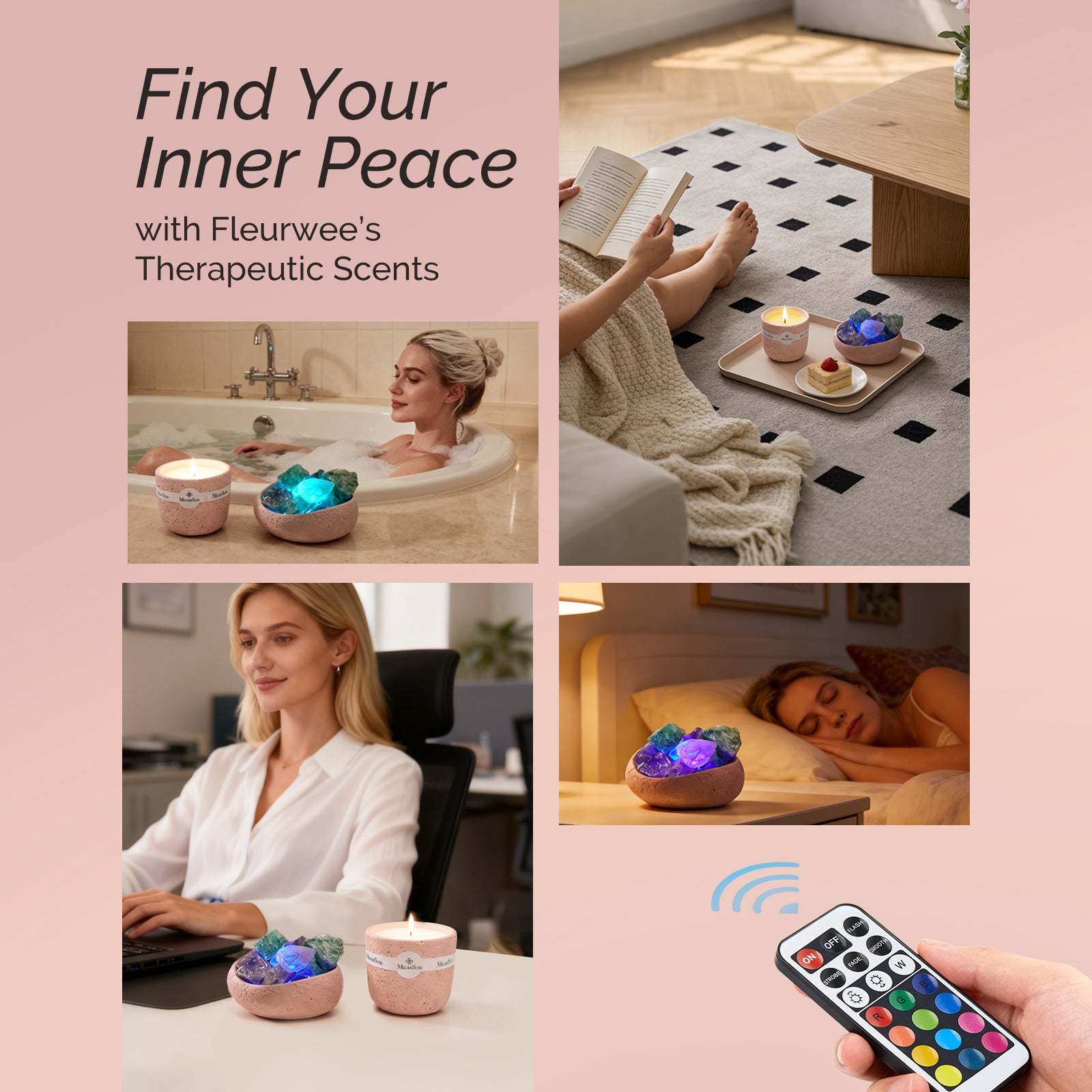 Aromatherapy Candle & Essential Oil Gift Set - 图片3