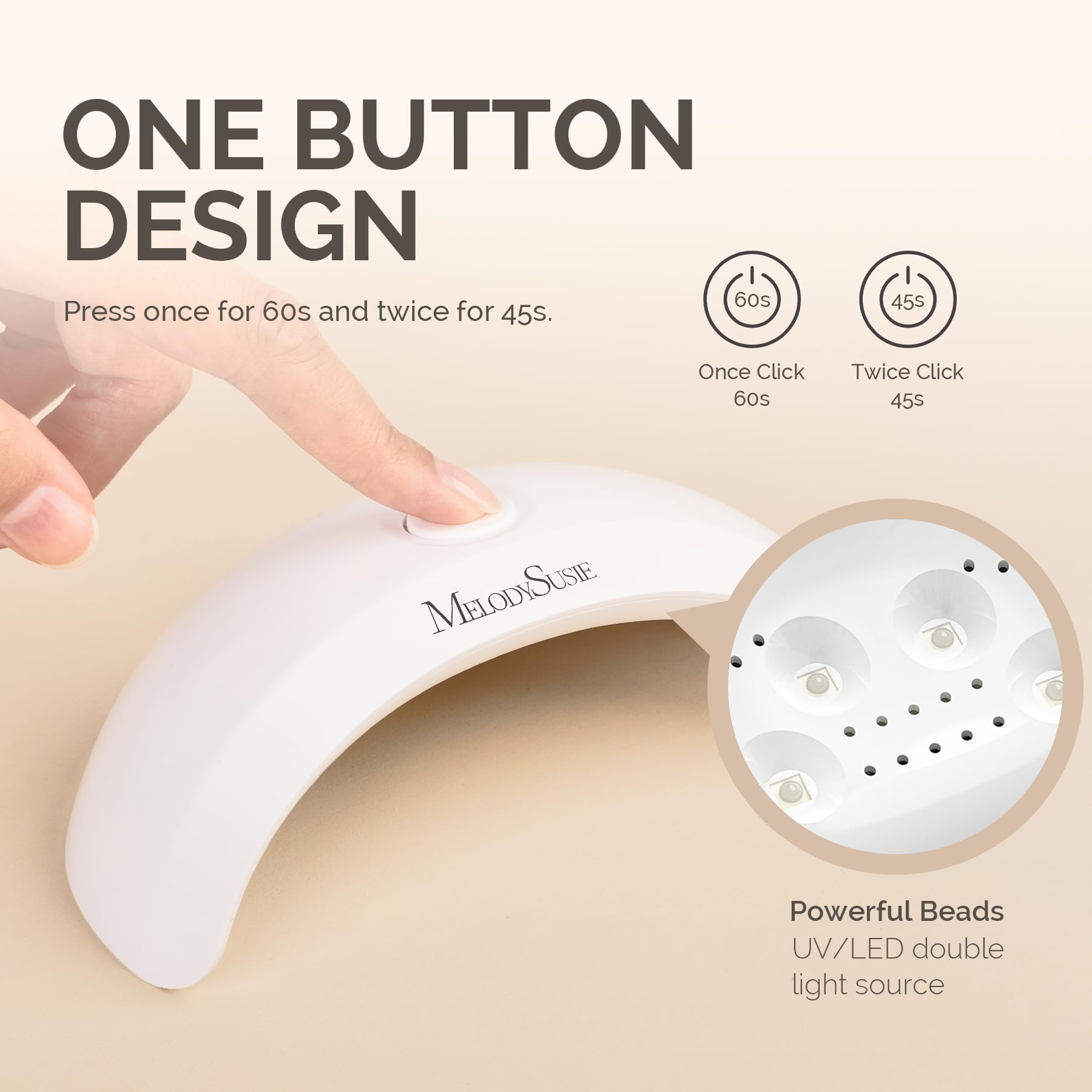 Aurora 1 (P-Art04) LED/UV Nail Lamp - 图片2