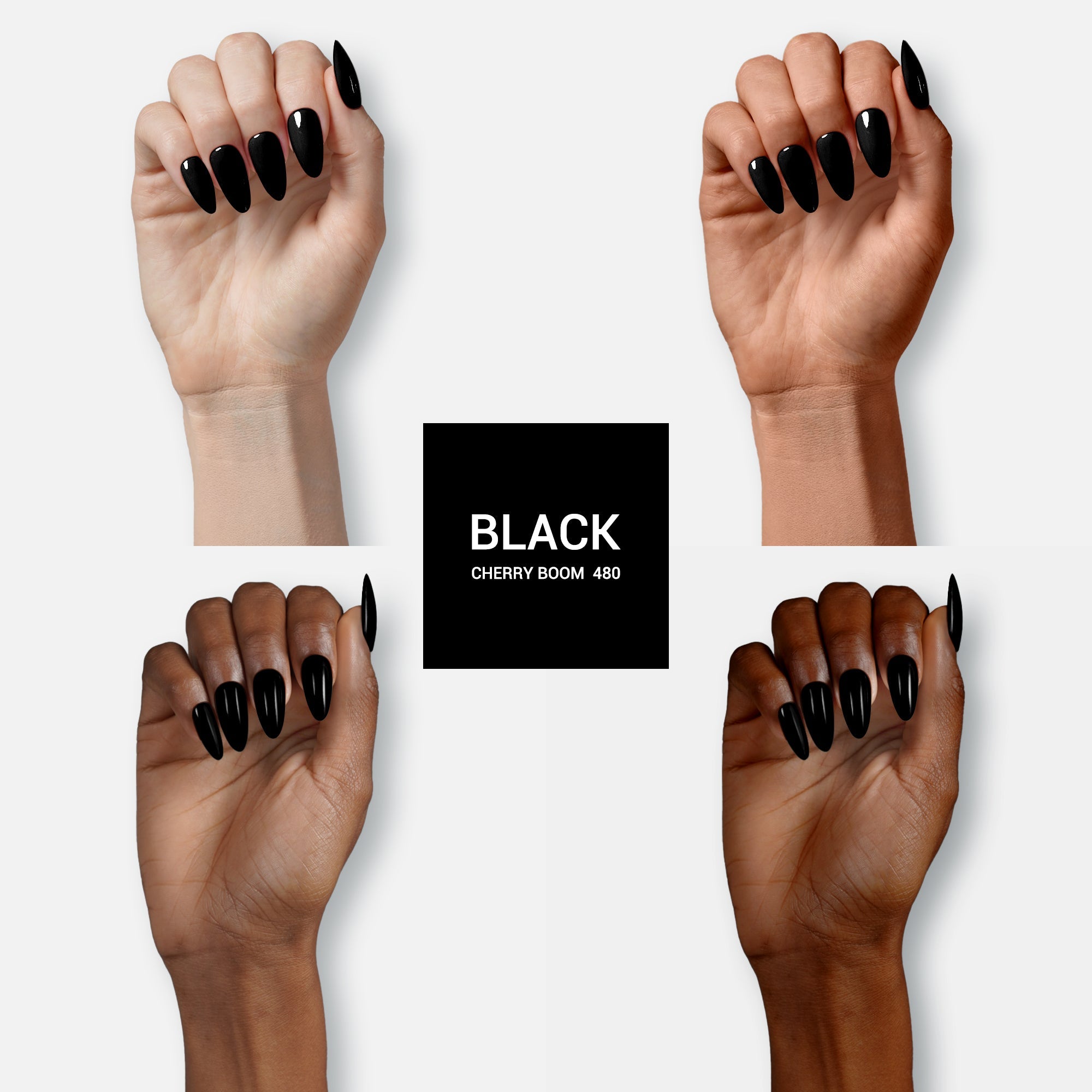 480 Black Abyss - TPO-Free Thick Nail Gel Polish(15ml) - 图片5