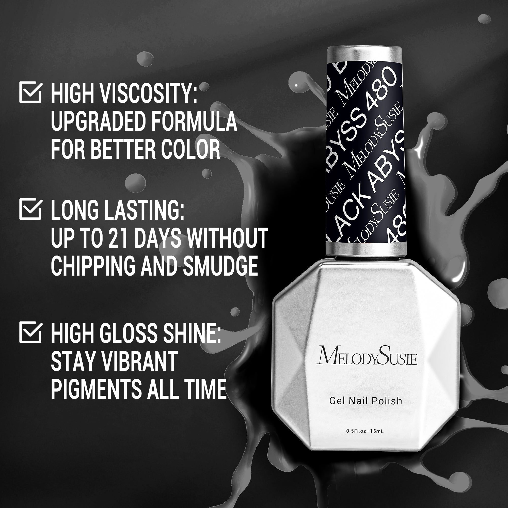 480 Black Abyss - TPO-Free Thick Nail Gel Polish(15ml) - 图片6