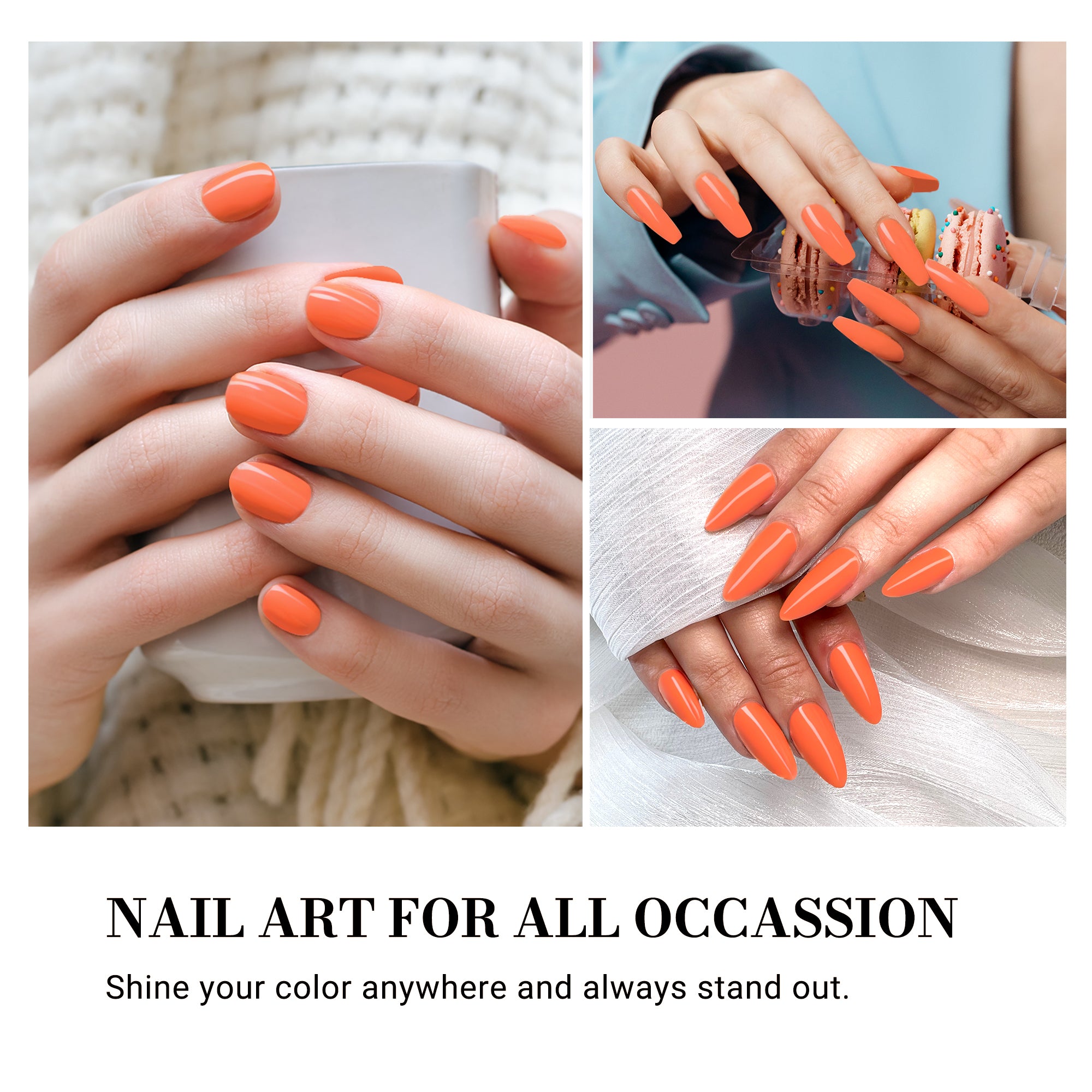 227 Blood Orange - TPO-Free Thick Gel Nail Polish (15ml) - 图片4