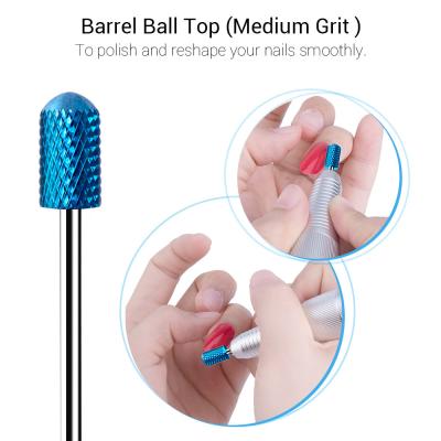 Blue Carbide Nail Drill Bits Set (7pcs)