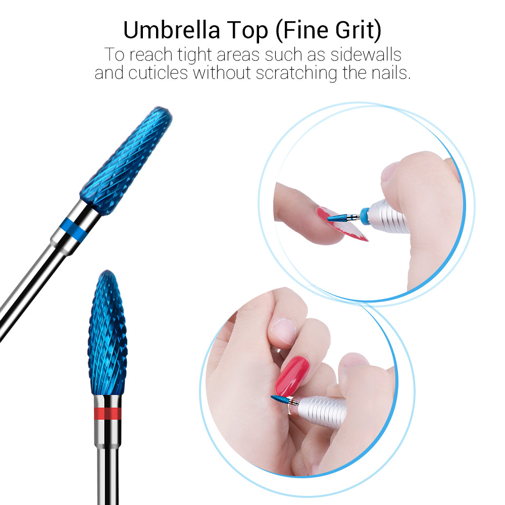 Blue Carbide Nail Drill Bits Set (7pcs) - 图片4