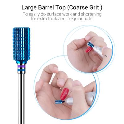 Blue Carbide Nail Drill Bits Set (7pcs)