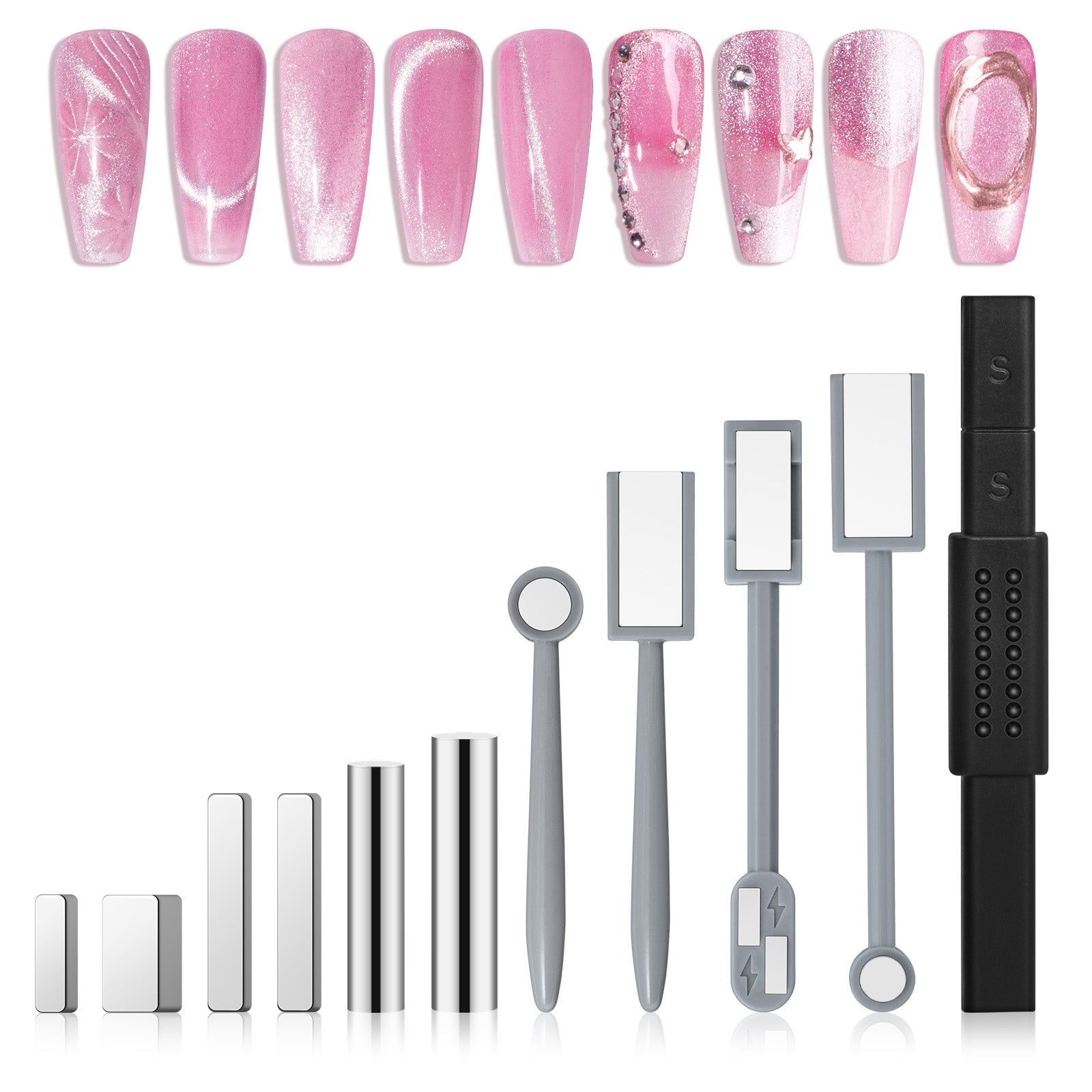 Cat Eye Gel Nail Polish Magnets Set 11 Pcs