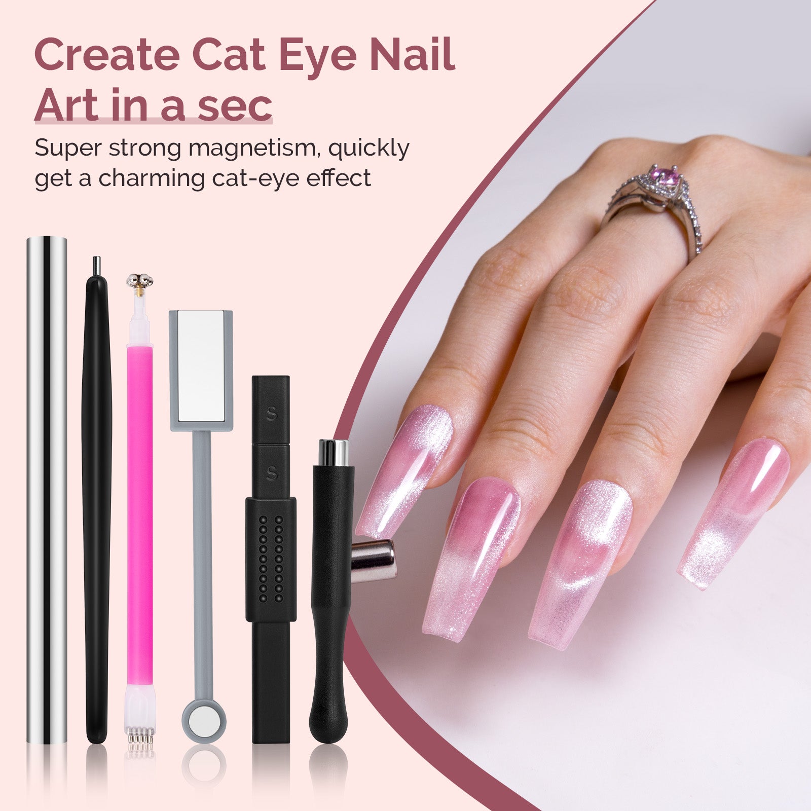 Cat Eye Gel Nail Polish Magnets Set 12 Pcs - 图片6
